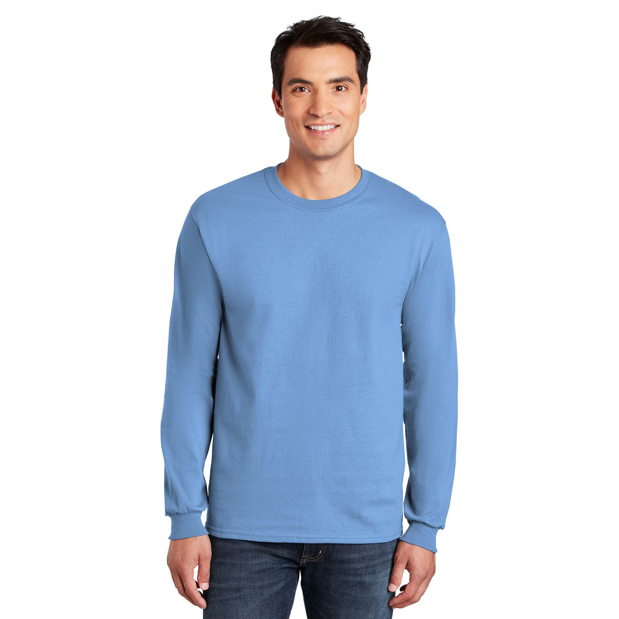 Gildan G2400 Ultra Cotton Long Sleeve T-Shirt - Carolina Blue | Full Source