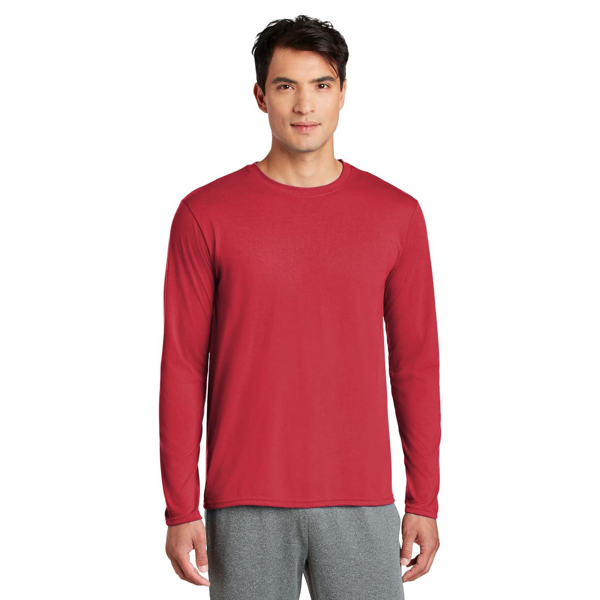 Gildan 42400 Performance Long Sleeve T-Shirt - Red | Full Source