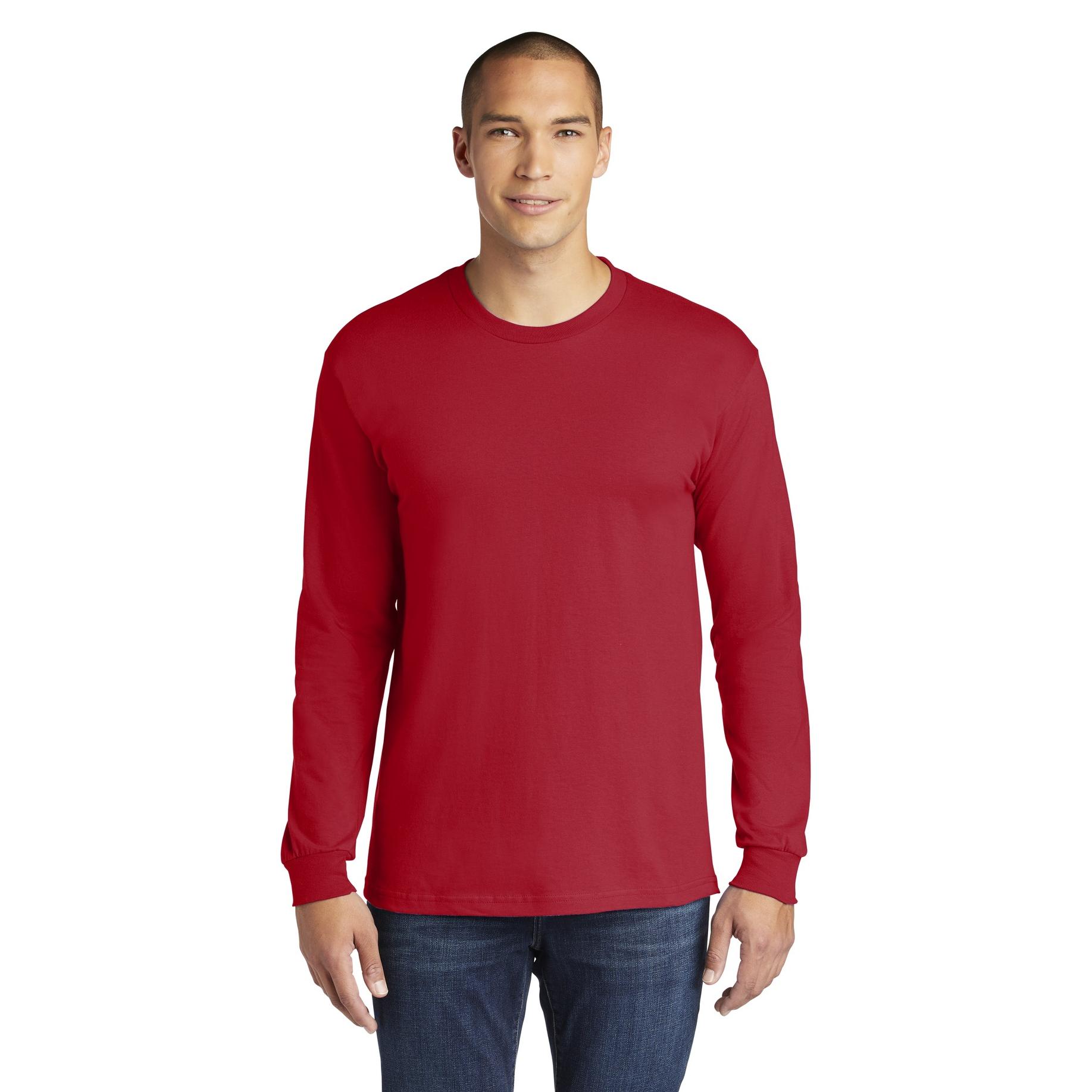 Gildan H400 Hammer Long Sleeve T-Shirt - Sport Scarlet Red | FullSource.com