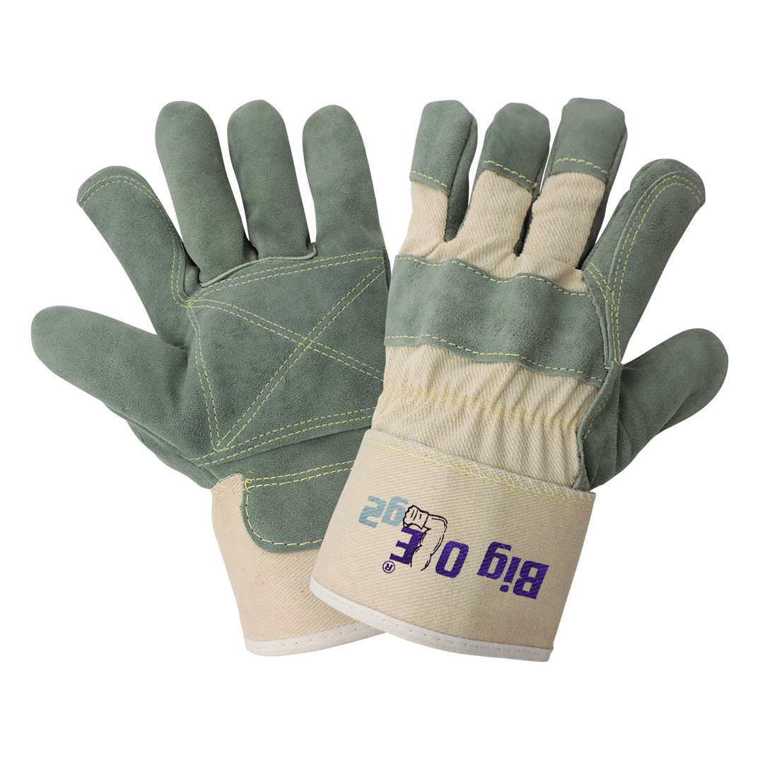 Heavy Weight 9oz. Cotton Brown Jersey Work Gloves, Knit Wrist, Sold by Dozen (12-Pairs) - X-Large