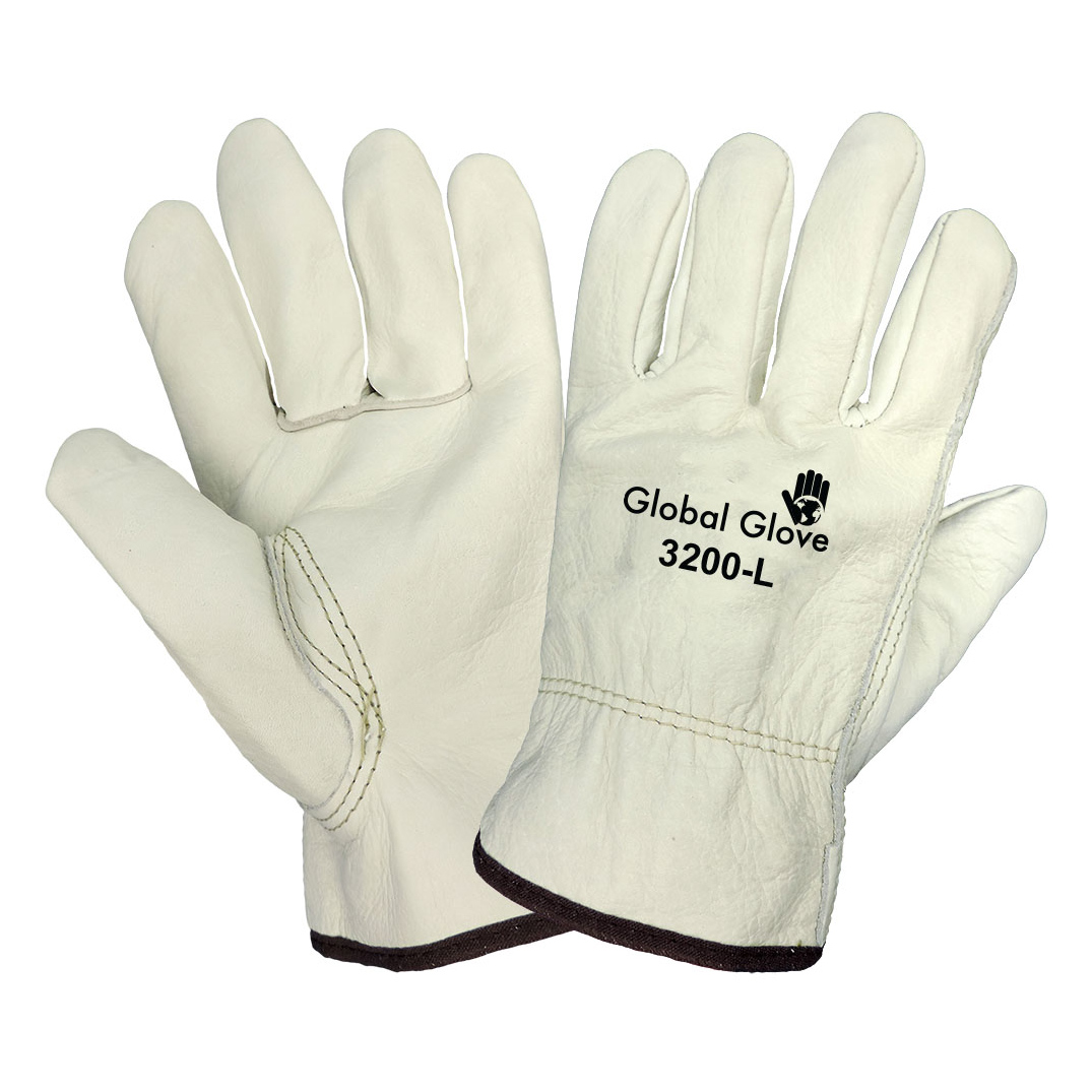 Global Glove 3200 Premium Grain Cowhide Leather Driver Gloves Full Source