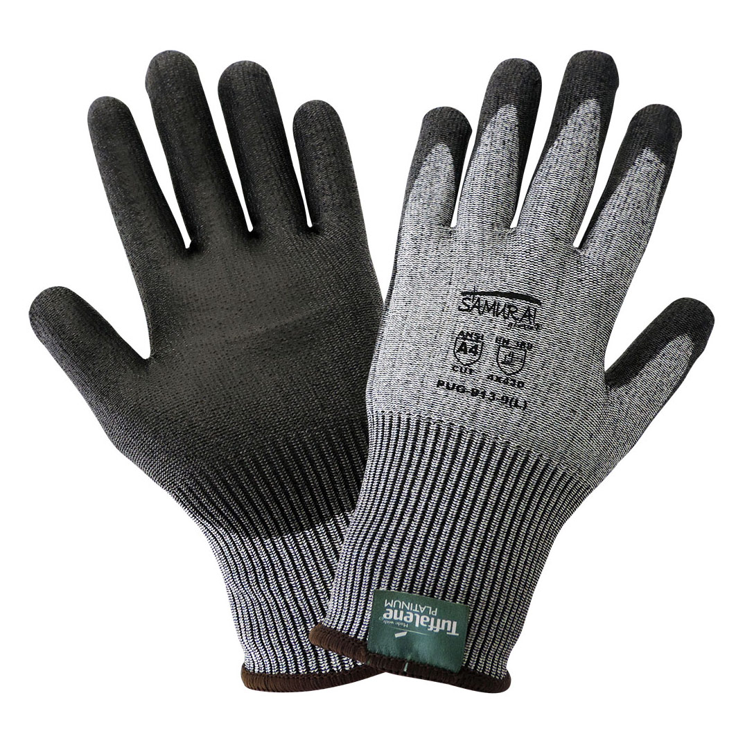 Samurai Glove - Cut Resistant Gloves Made With Tuffalene Platinum -  Polyurethane Palm - Cut Level A2