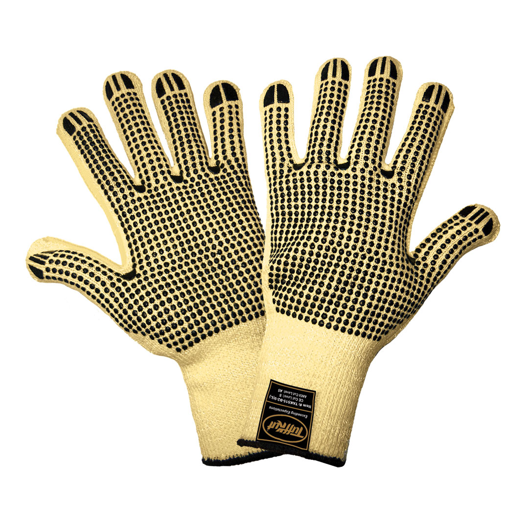 PowerGrab Katana Seamless Knit DuPont Kevlar / Steel Glove with Latex  Coated MicroFinish Grip on Palm & Fingers, Large, 12 Pairs