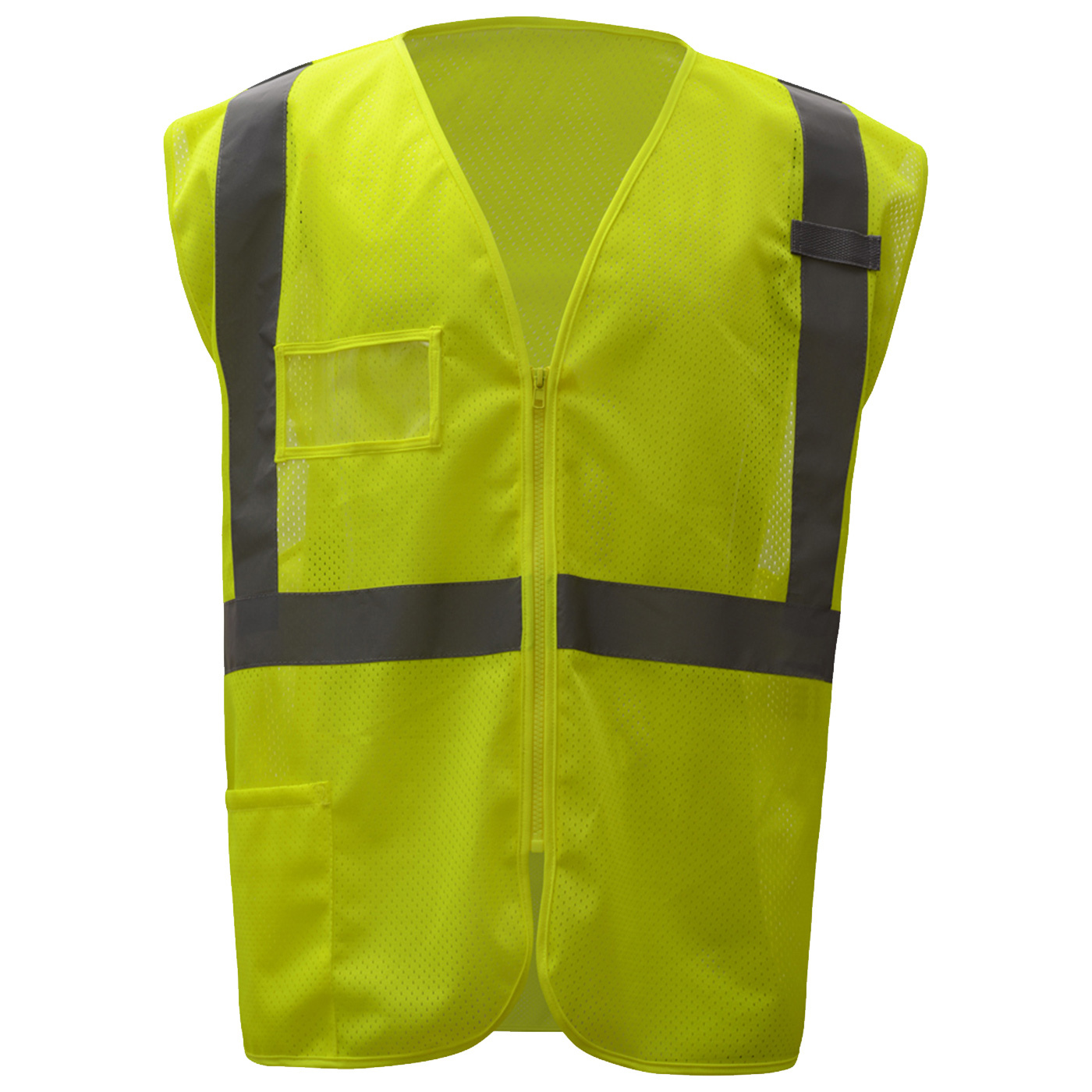 GSS Safety 1009 Type R Class 2 Mesh Safety Vest w/ ID Pocket - Yellow ...