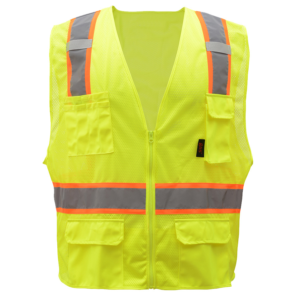 GSS Safety 1501 Type R Class 2 Premium Two-Tone Surveyor Safety Vest ...