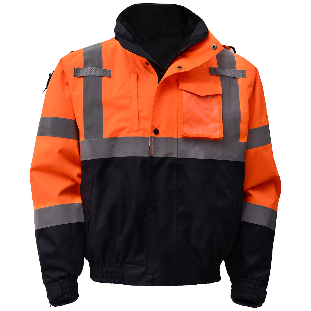 GSS Safety 8004 Type R Class 3 3-in-1 Black Bottom Bomber Jacket ...