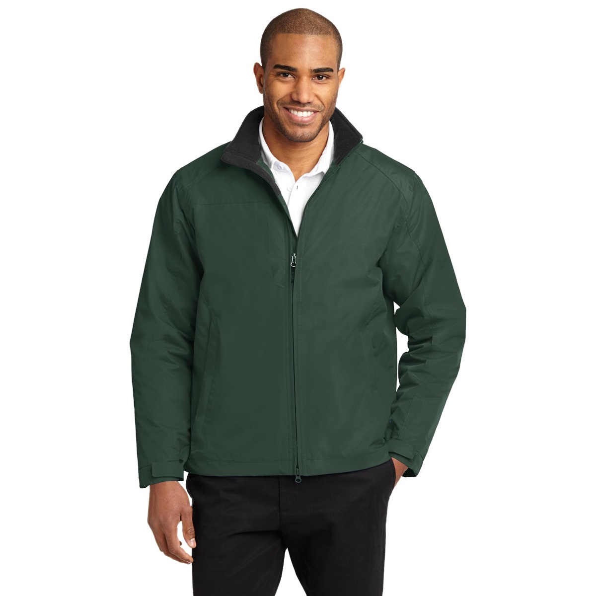 Port Authority Mens Warmth Drawcord Puffy Vest/_Olive//Cayenne