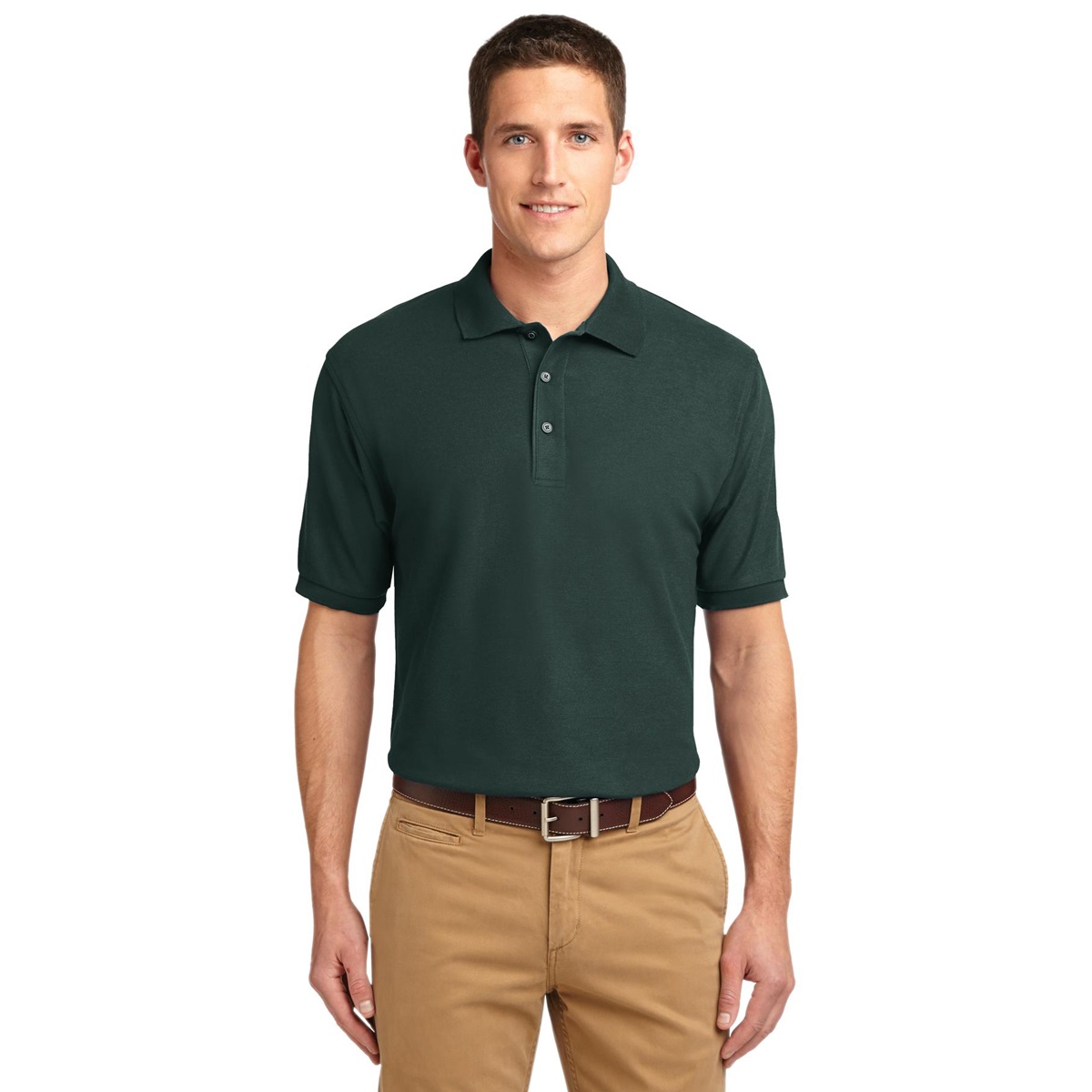 dark green polo