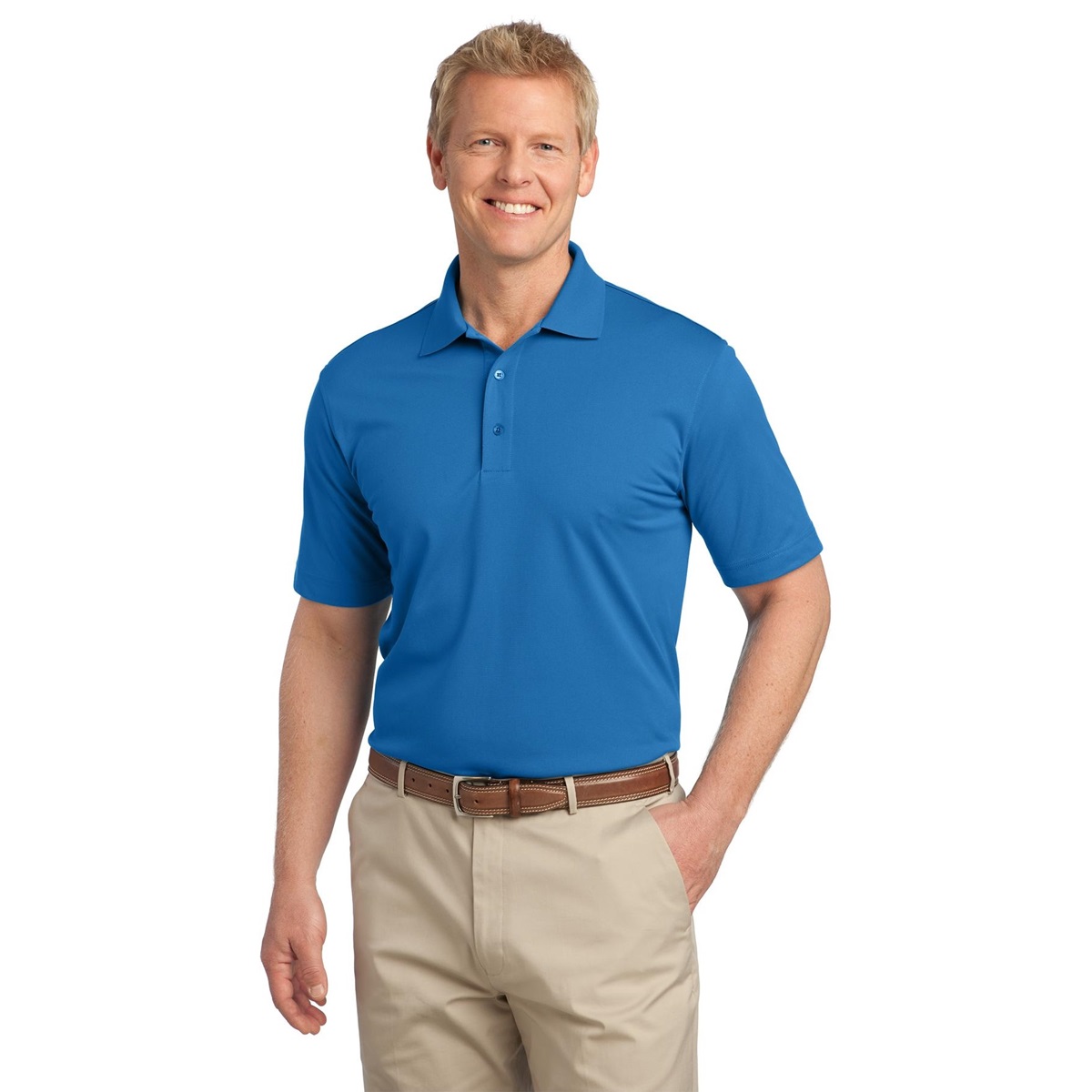 Port Authority K527 Tech Pique Polo - Vivid Blue | Full Source