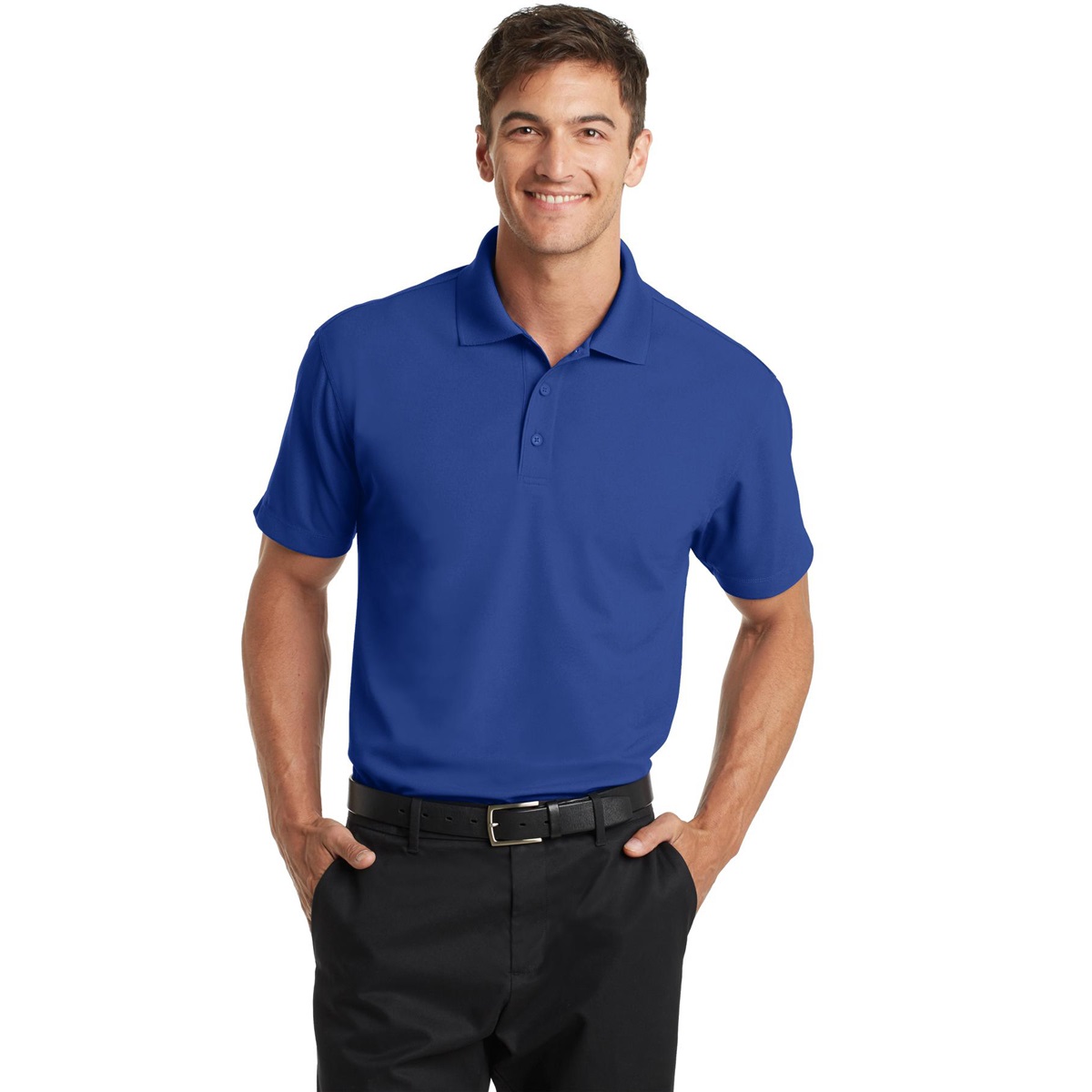 Port Authority K572 Dry Zone Grid Polo - True Royal | Full Source