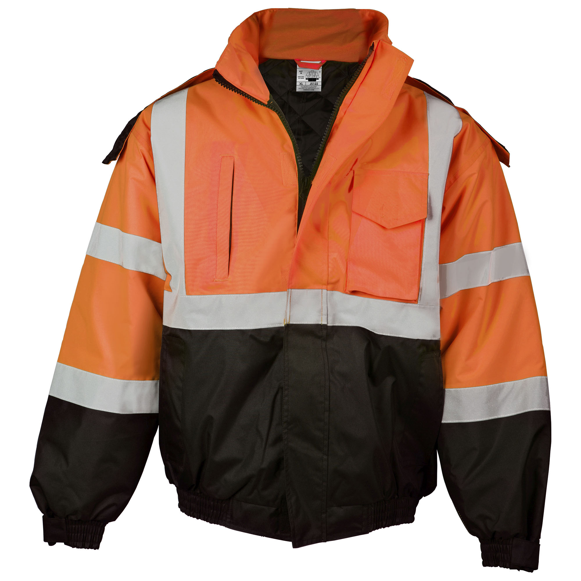 Kishigo JS122 Economy Bomber Jacket - Orange | Full Source Kishigo JS122 Economy Bomber Jacket - Orange | Full Source