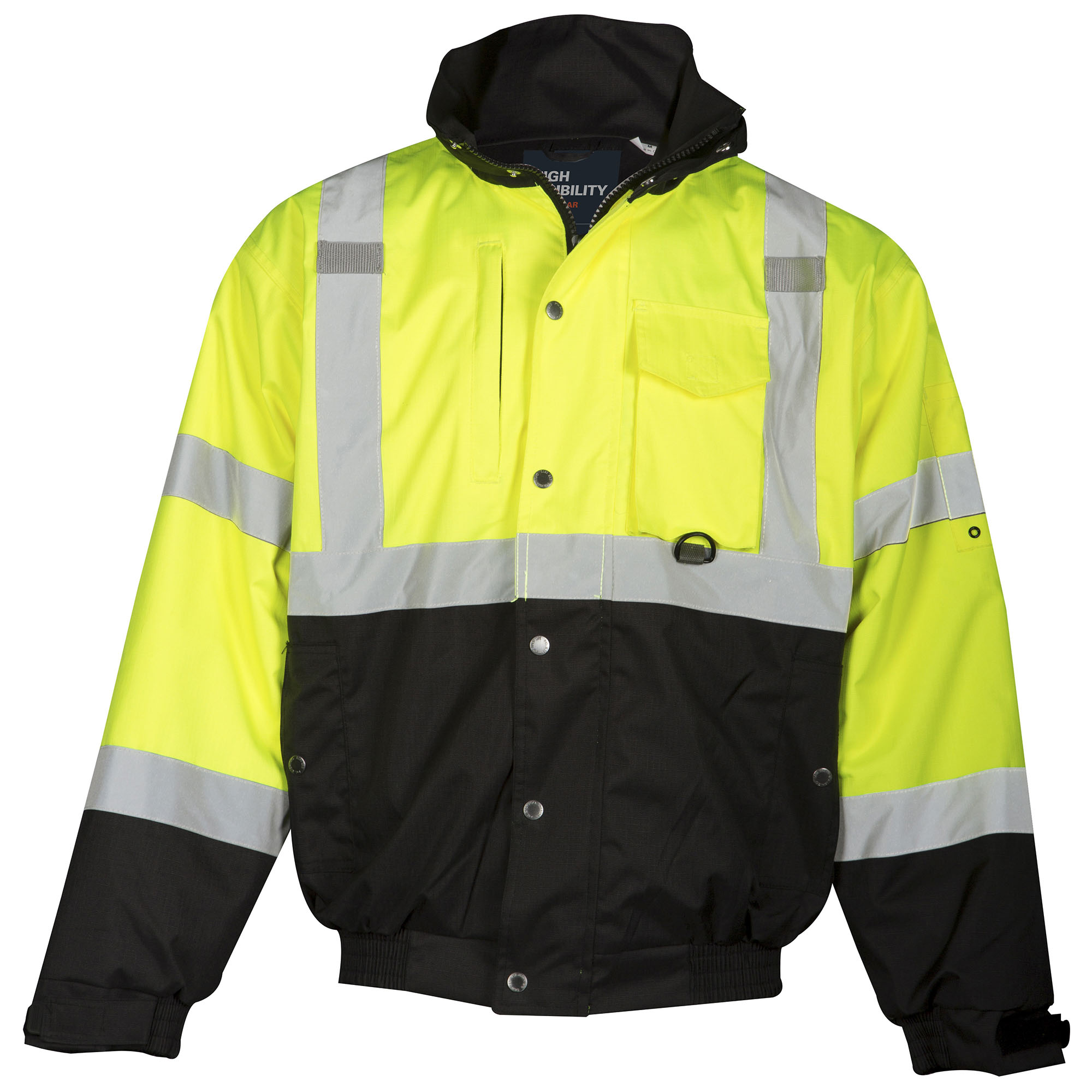 Kishigo JS130 Ripstop Bomber Jacket - Yellow/Lime | Full Source