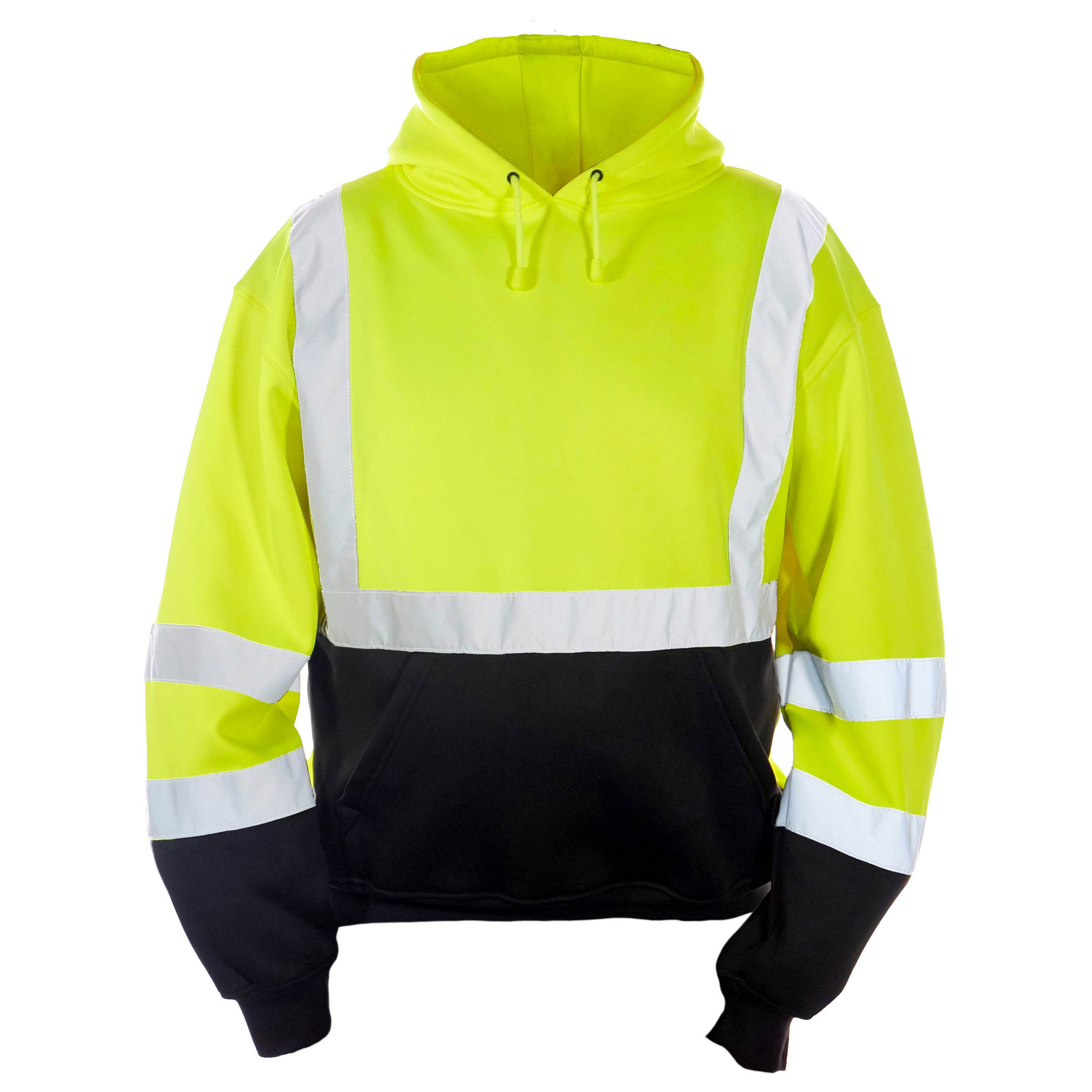 Kishigo JS154 Black Bottom Pullover Hoodie Sweatshirt | Full