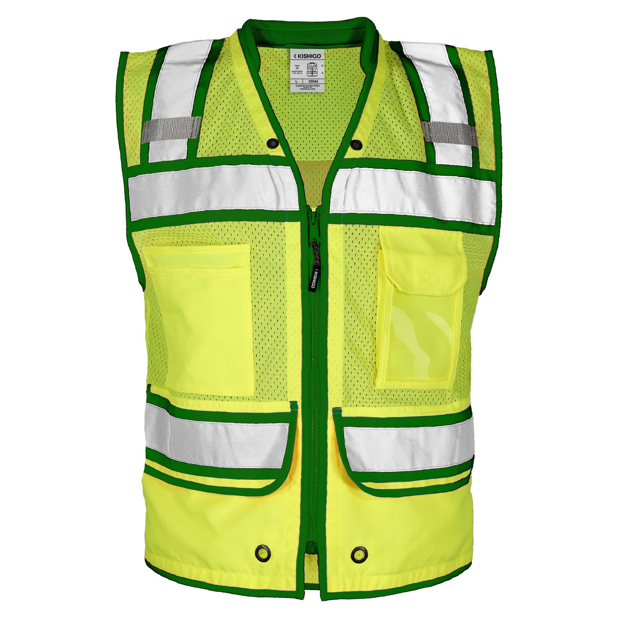 Kishigo S5044 Color Contrast High Performance Surveyors Safety Vest