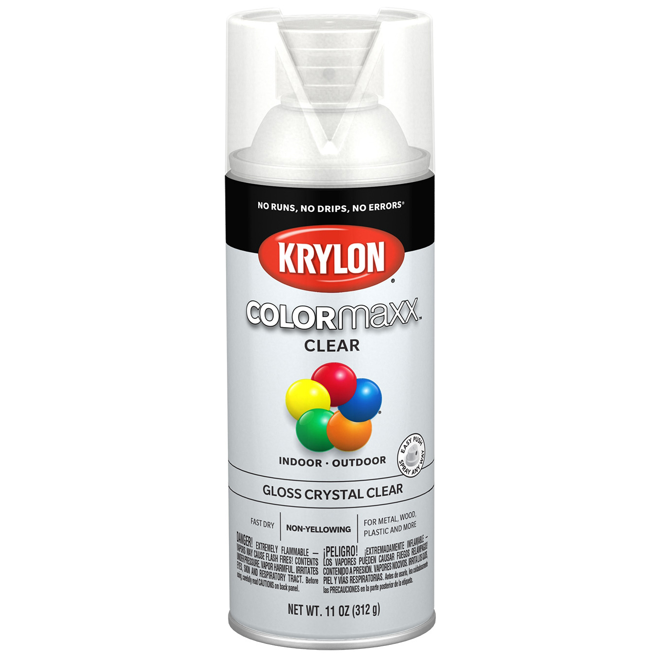 Krylon K01316A07 Acryli-Quik Acrylic Lacquer, Charcoal Black Primer