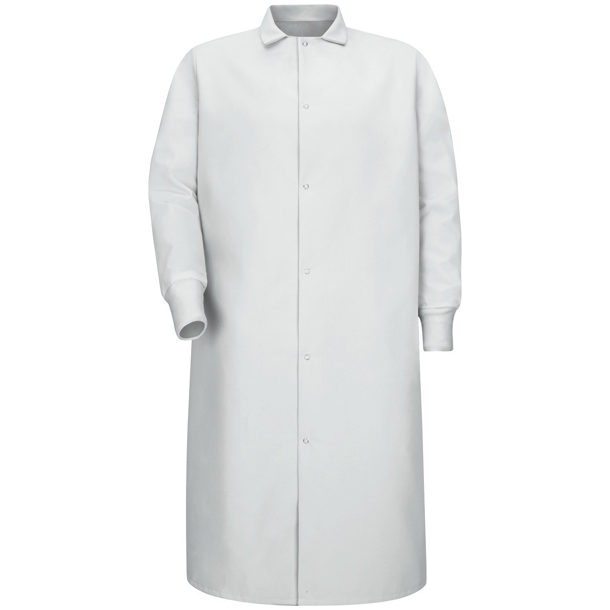 Red Kap KS60 Gripper-Front Spun Polyester Pocketless Butcher Coat