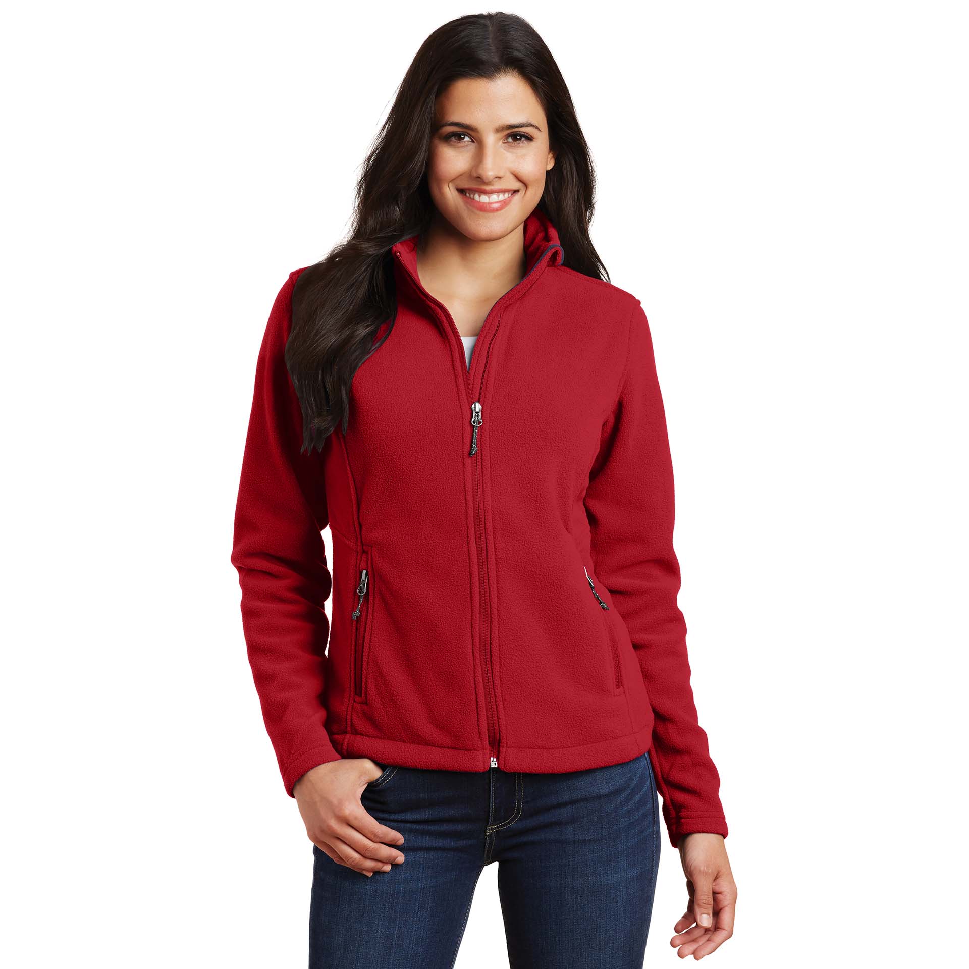 Port Authority L217 Ladies Value Fleece Jacket - True Red | Full Source