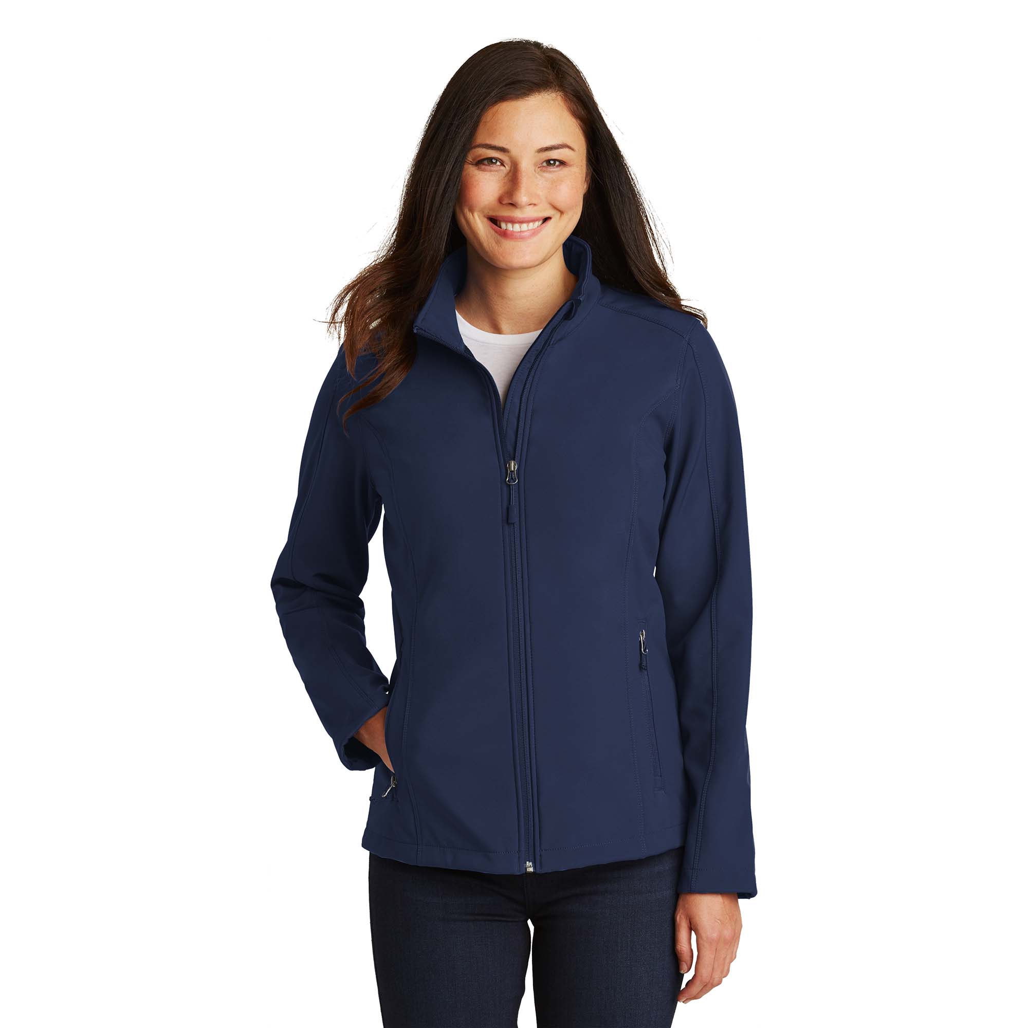 Port Authority L317 Ladies Core Soft Shell Jacket - Dress Blue Navy ...