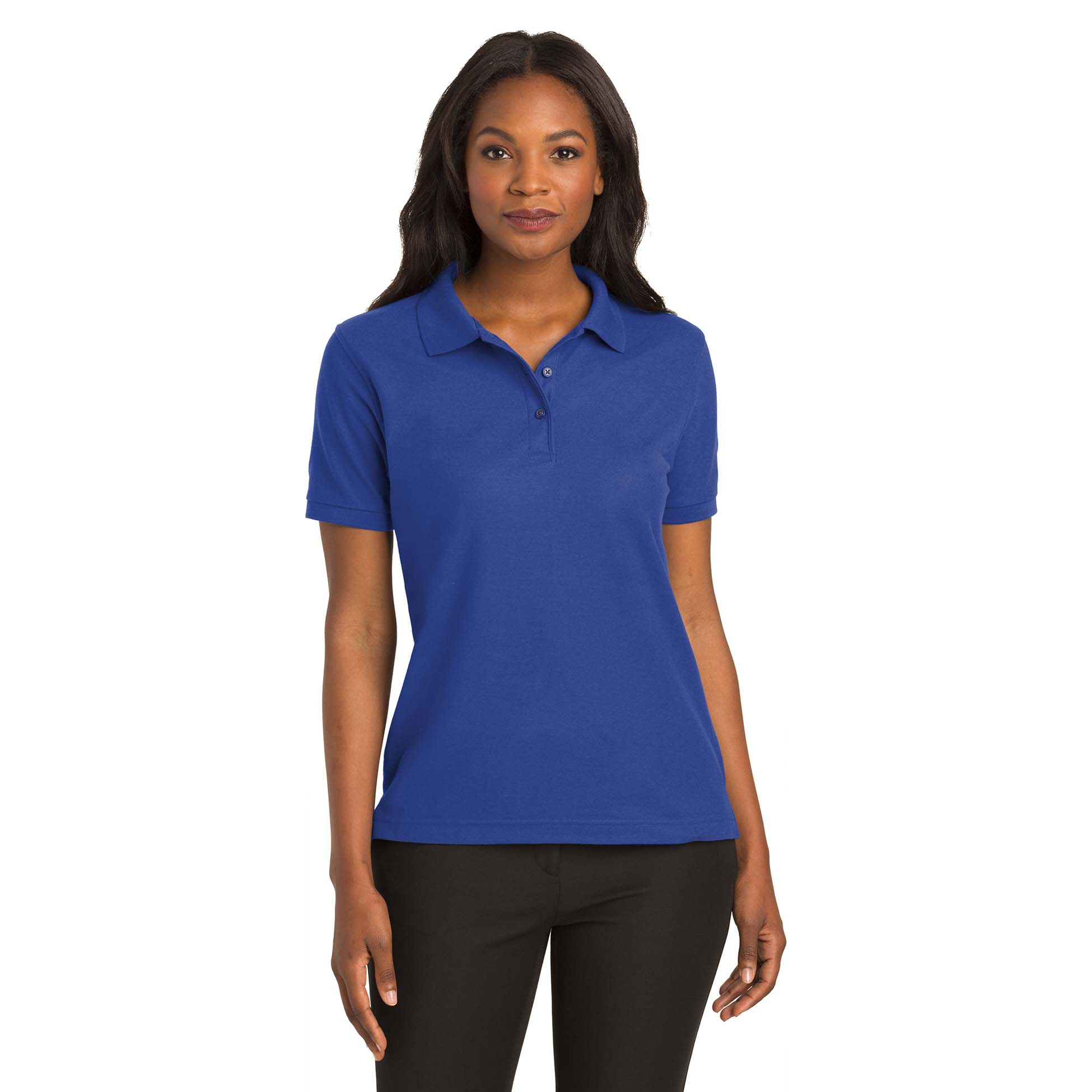 Port Authority L500 Ladies Silk Touch Polo - Royal | Full Source