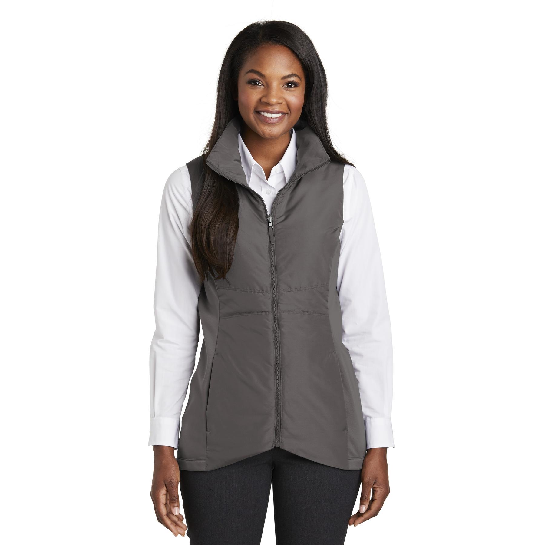 Port Authority L903 Ladies Collective Insulated Vest - Graphite | Full ...