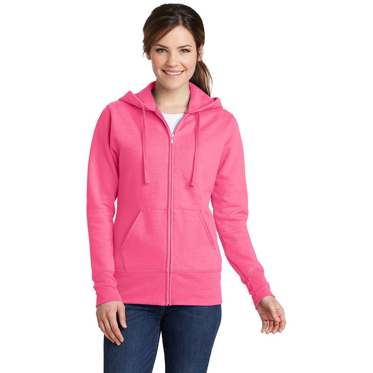 neon pink hoodie womens