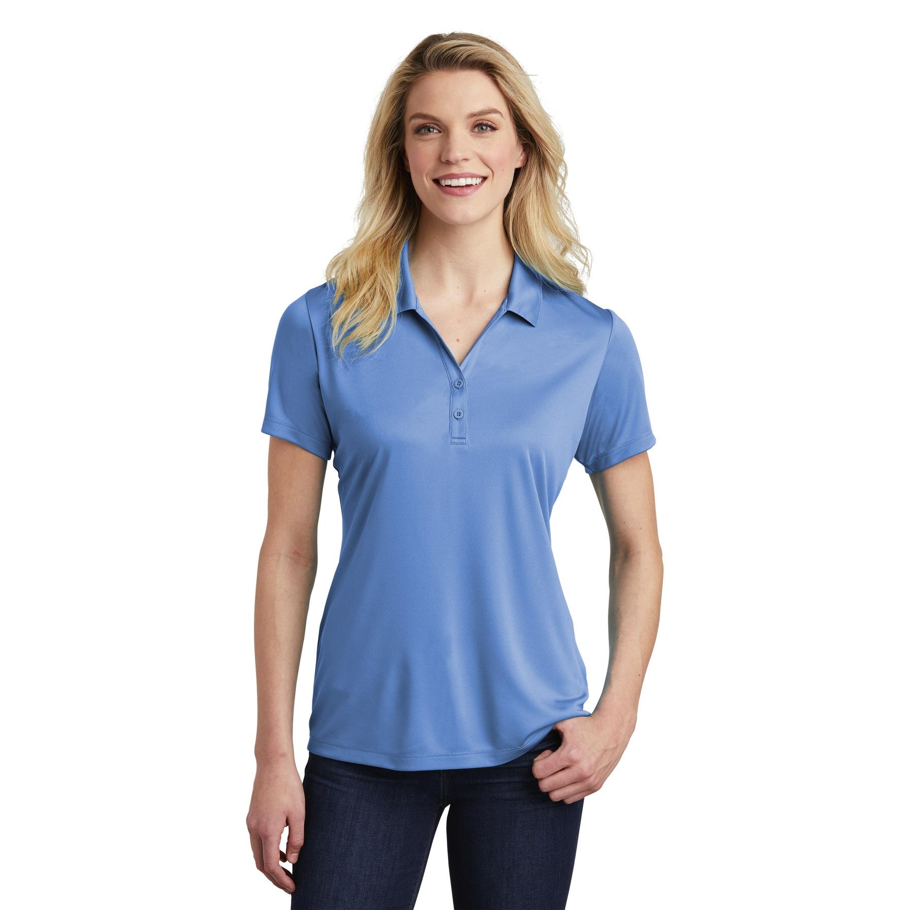 Sport-Tek LST550 Ladies PosiCharge Competitor Polo - Carolina Blue ...