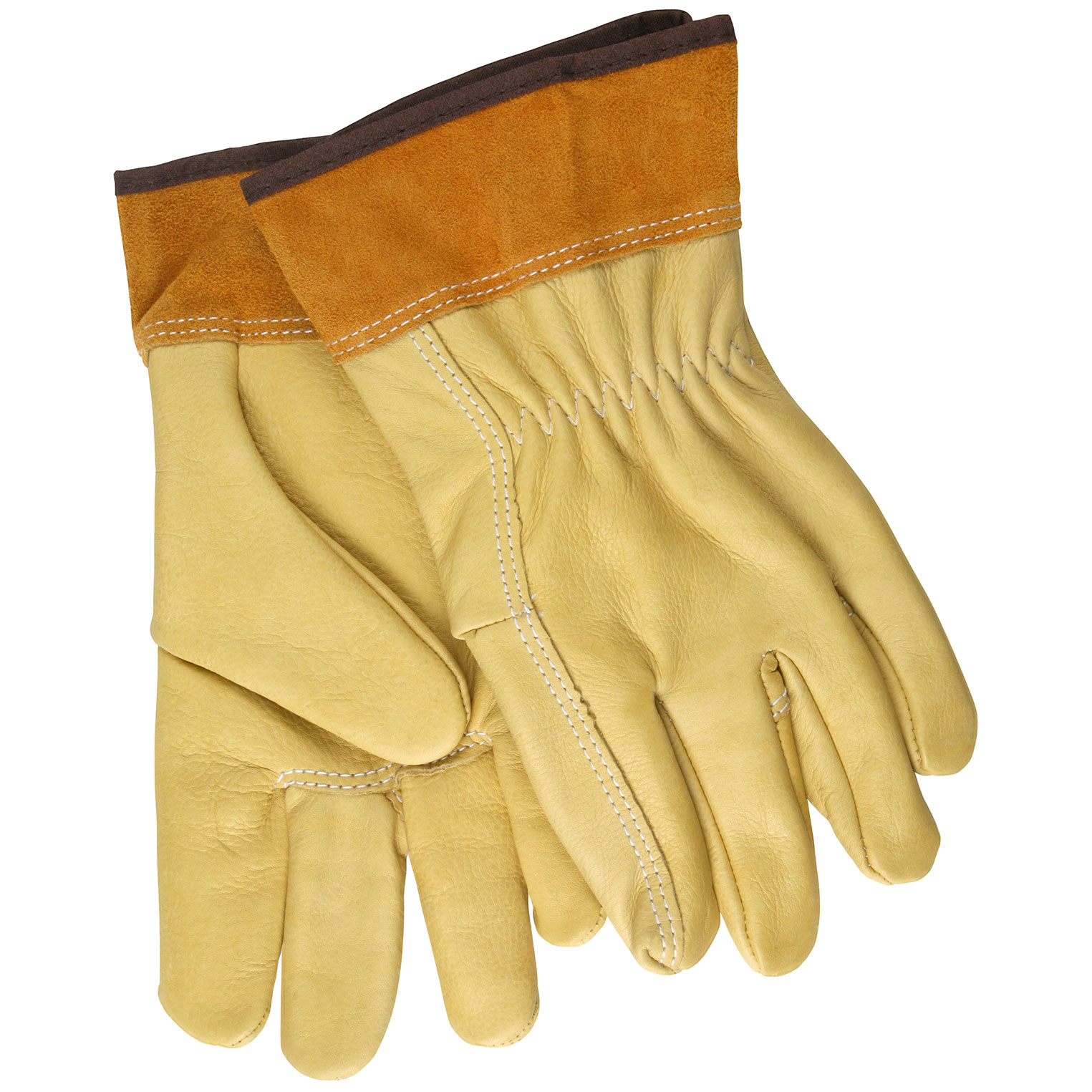 MCR Safety 4903L Select Grade Grain Cowskin Leather Welding Gloves ...