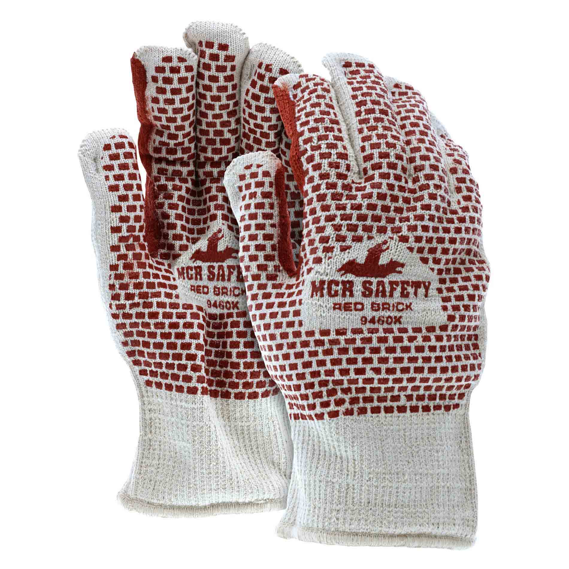 MCR Safety 9460K Red Brick Gloves - Heavy Loop-in Terry - 2