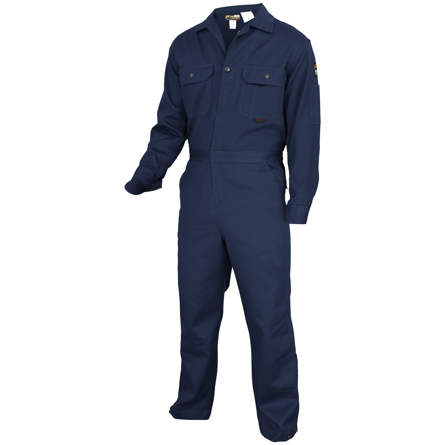 MCR Safety DC1N Deluxe Contractor FR Coveralls - Navy Blue | FullSource.com