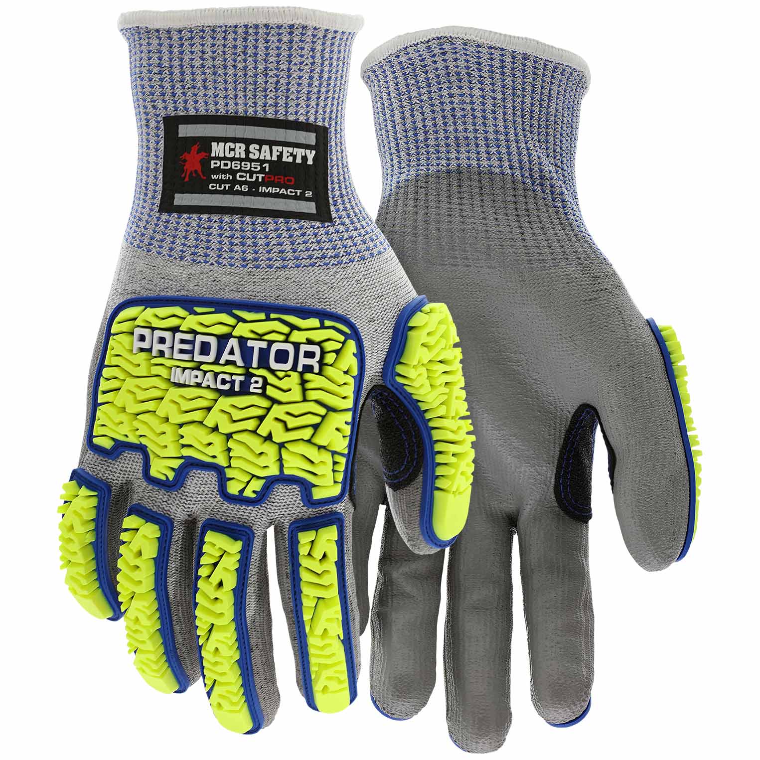 MCR Safety PD6951 Predator Mechanics Polyurethane Coated Gloves