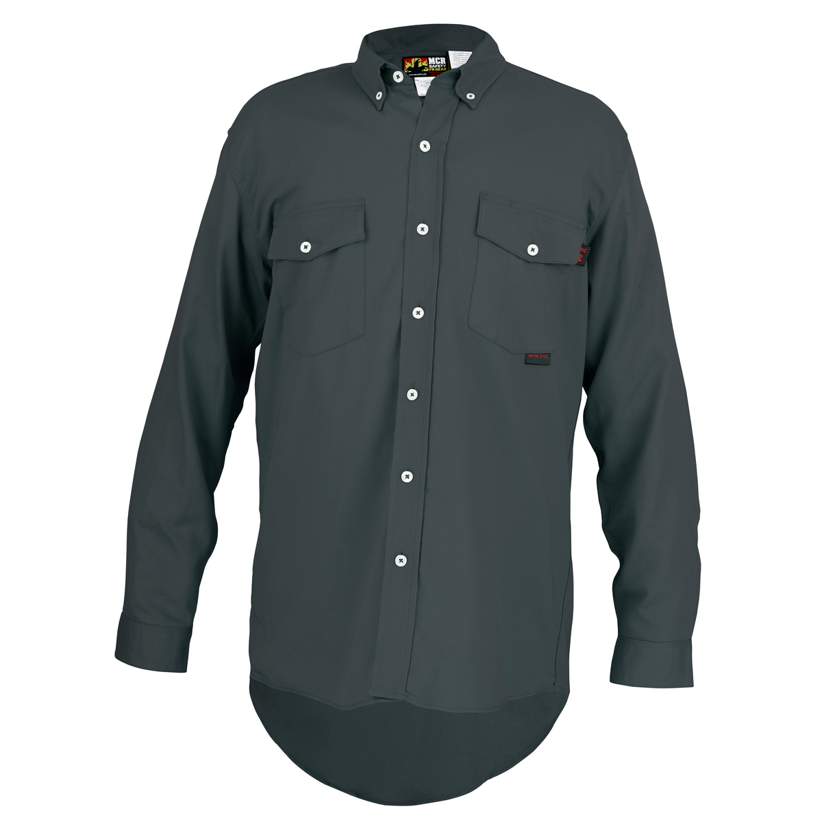 MCR Safety S1 Max Comfort FR Work Shirt Gray Full Source