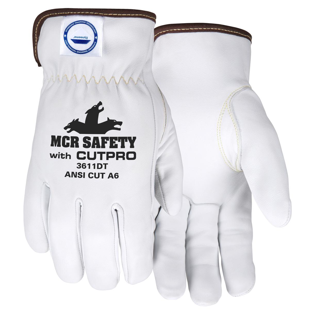MCR Safety 3601K Premium Grain Goatskin Leather Driver Gloves