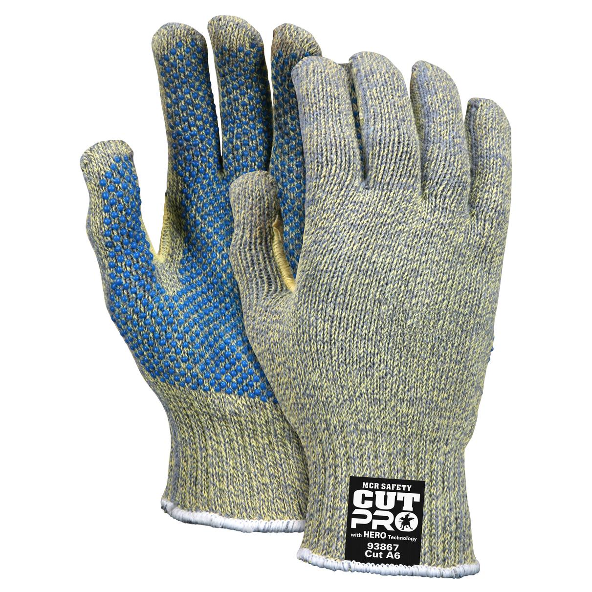 MCR Hero Kevlar Stainless Steel Cut Protection Gloves 93867 (12 pairs)