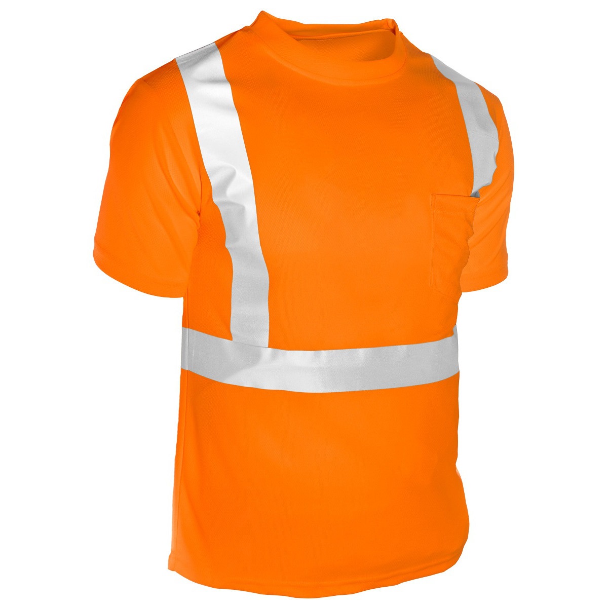 Orange 2X-Large ML Kishigo 9135 Polyester Black Series Class 3 Long Sleeve T-Shirt