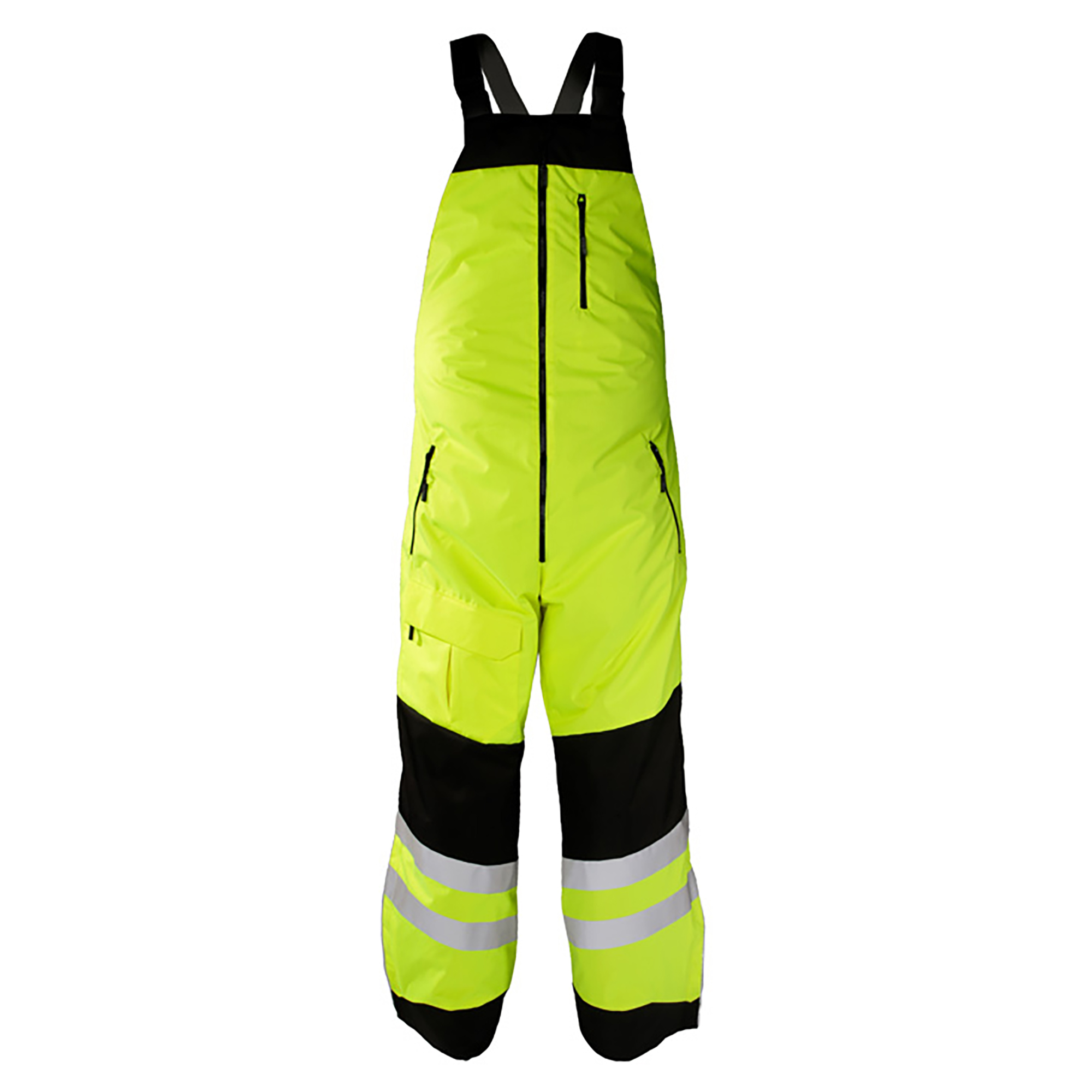 ki Kishigo IN412 Black Series Insulated Bib - Yellow/Lime