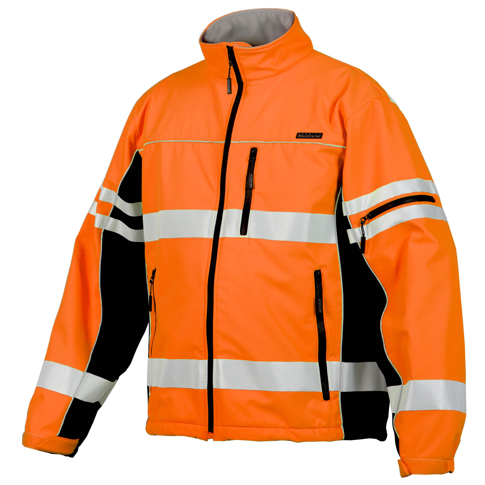 Kishigo JS138 Black Series Soft Shell Jacket - Orange | Full