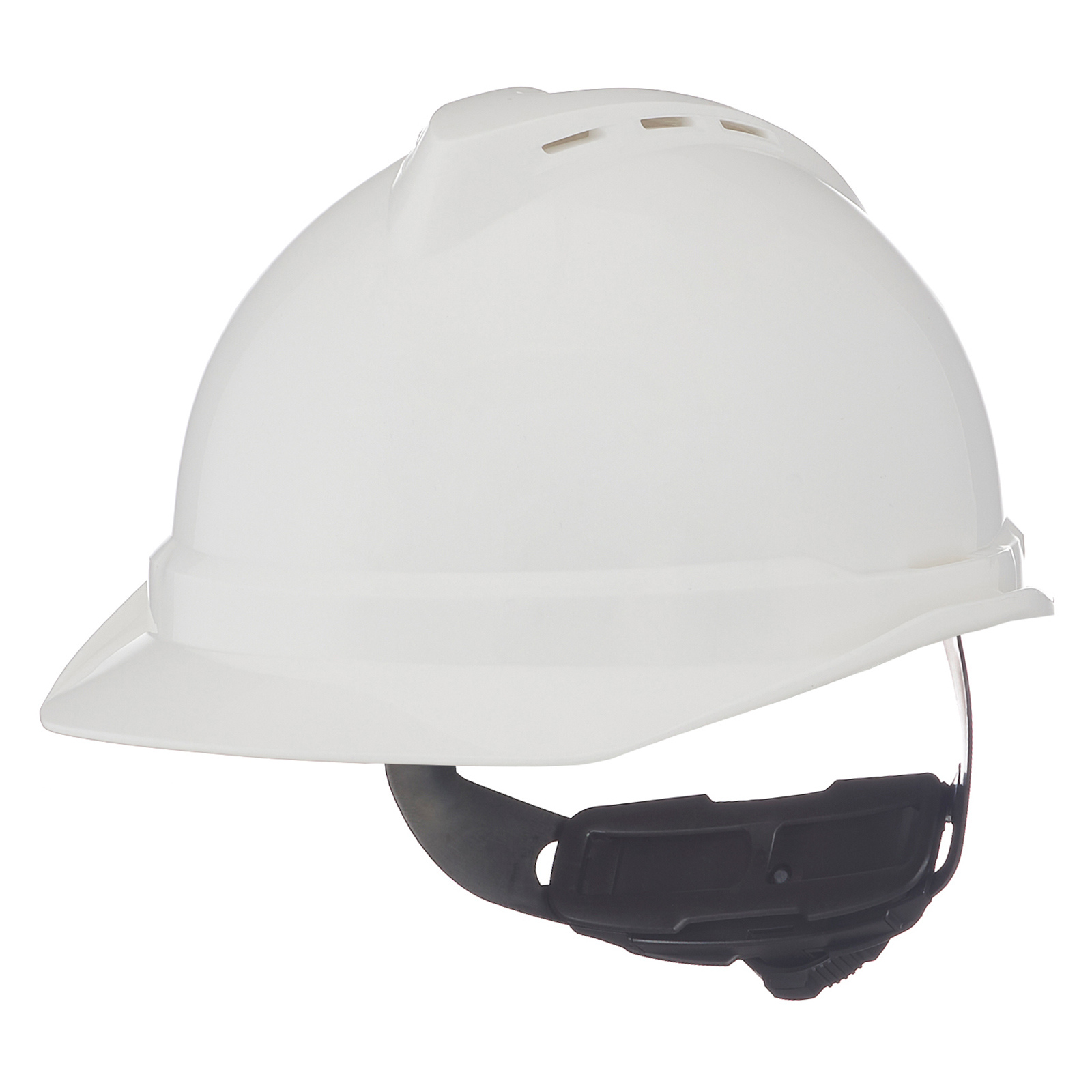 MSA 10034027 V-Gard 500 Vented Cap Style Hard Hat - 6-Point Ratchet ...