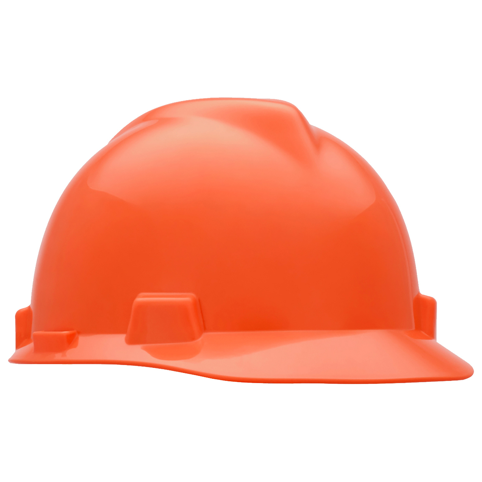 MSA 10058627 Super-V Cap Style Hard Hat - 1-Touch Suspension - Orange ...