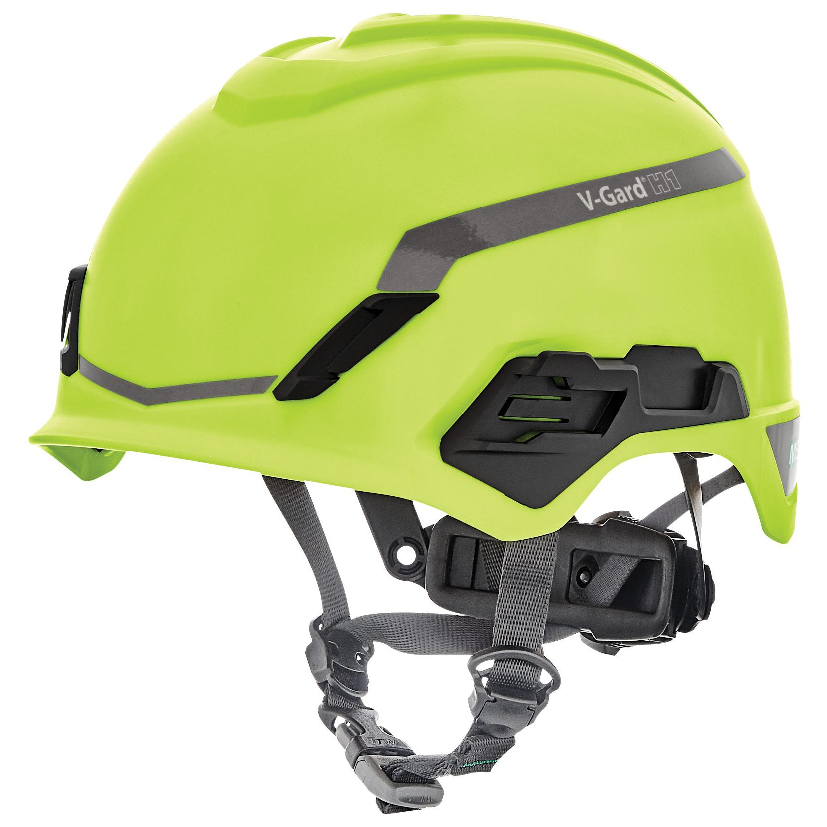 MSA 10194796 V-Gard H1 Safety Helmet - Fas-Trac Suspension - Hi