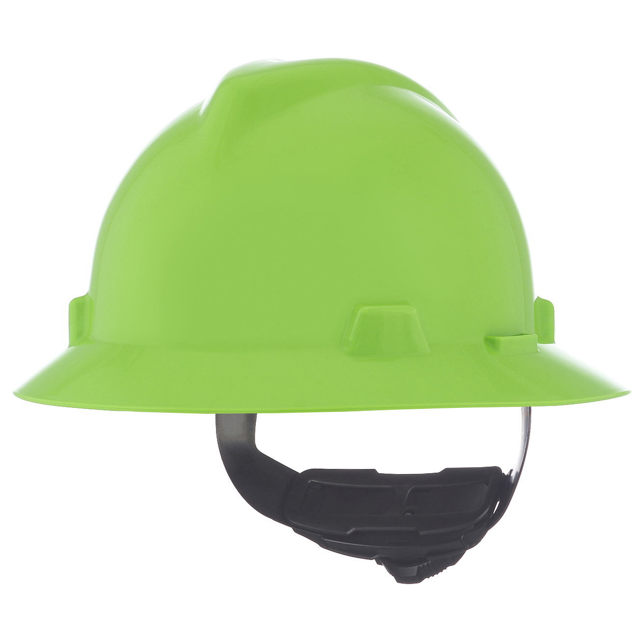 MSA 815570 V-Gard Full Brim Hard Hat - Fas-Trac Suspension