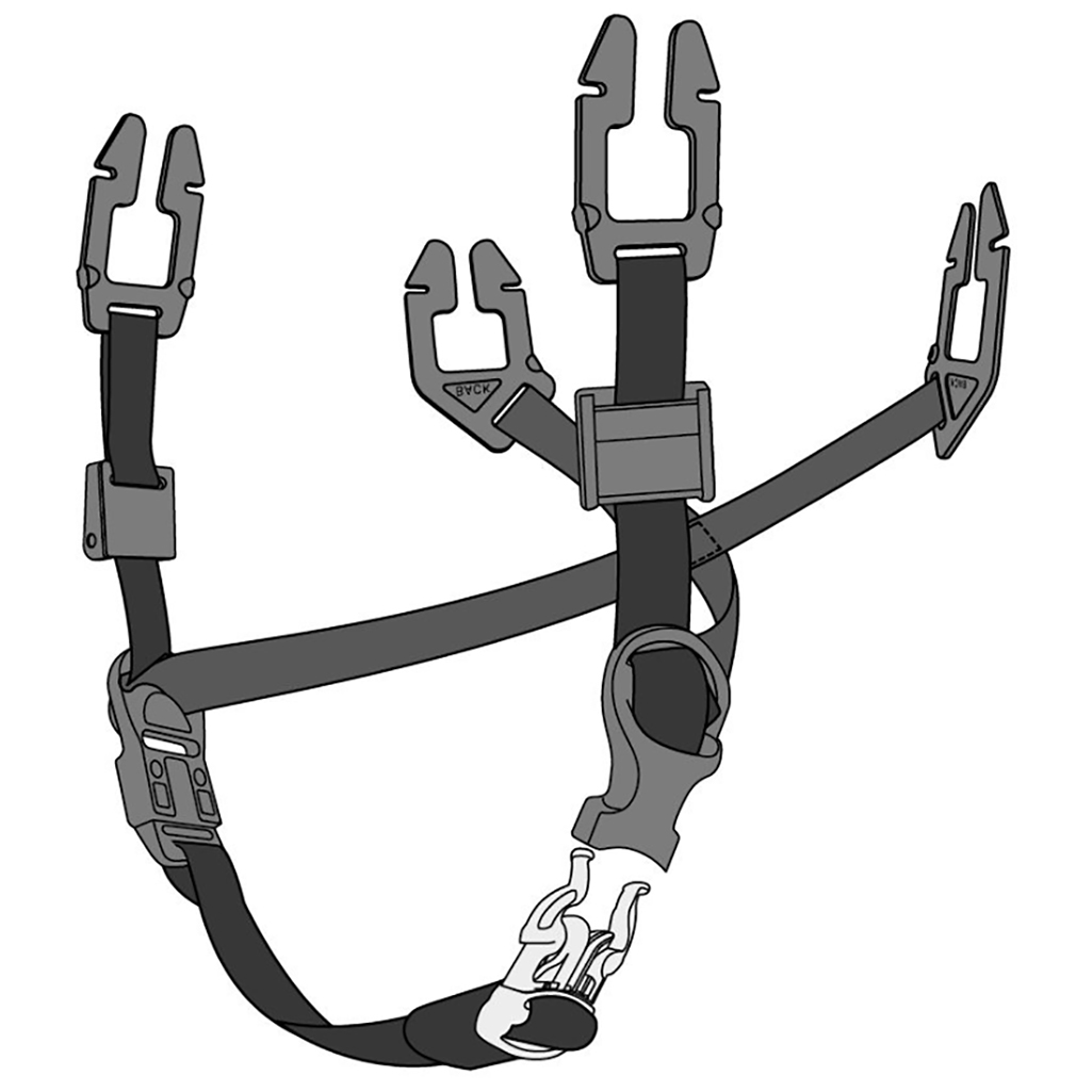 MSA GA90047 Chin Strap for V-Gard Universal - 4 point | Full