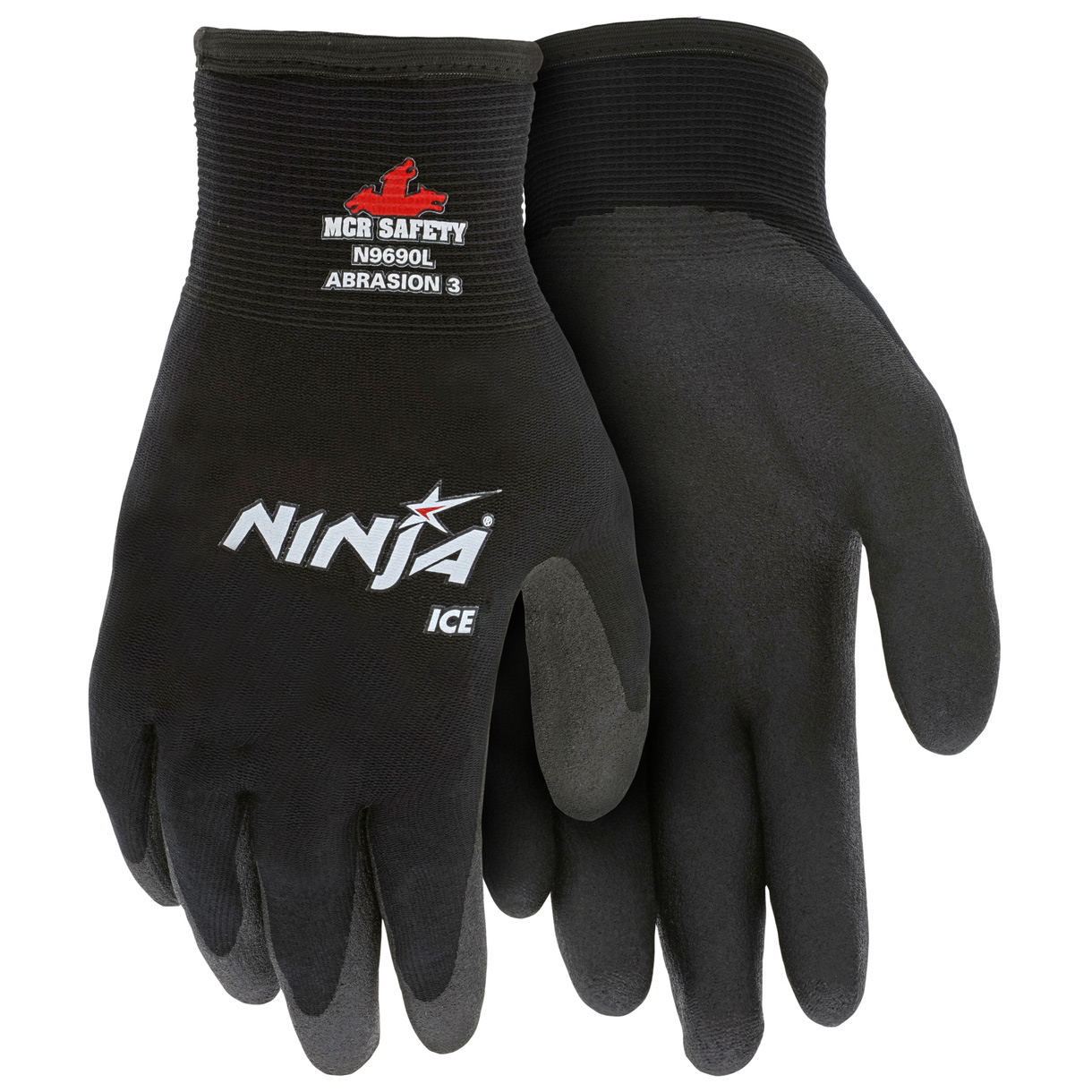 MCR Safety N9690HVXL Ninja Ice Hi-Vis 15 Gauge Lime Nylon Gloves X-Large 