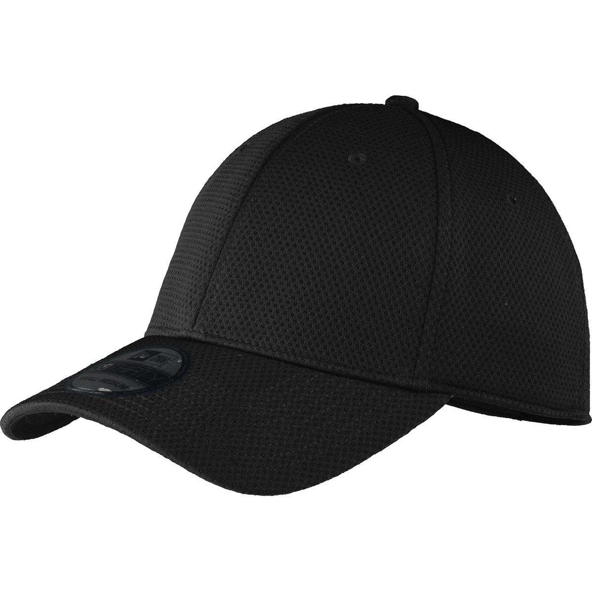 New Era NE1020 Stretch Mesh Cap - Black/White - S/M