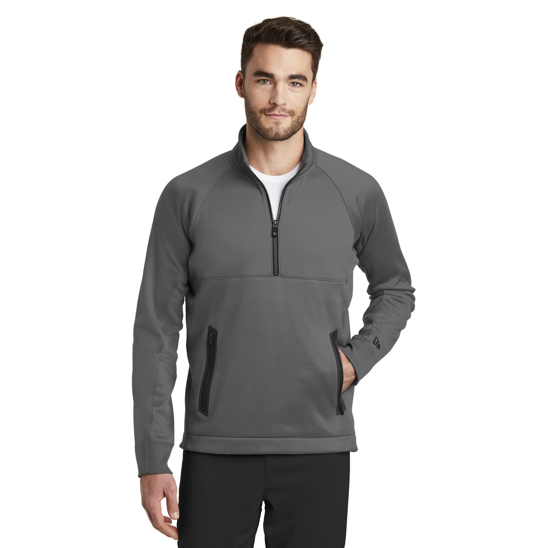 New Era NEA523 Venue Fleece 1/4-Zip Pullover - Graphite | Full Source
