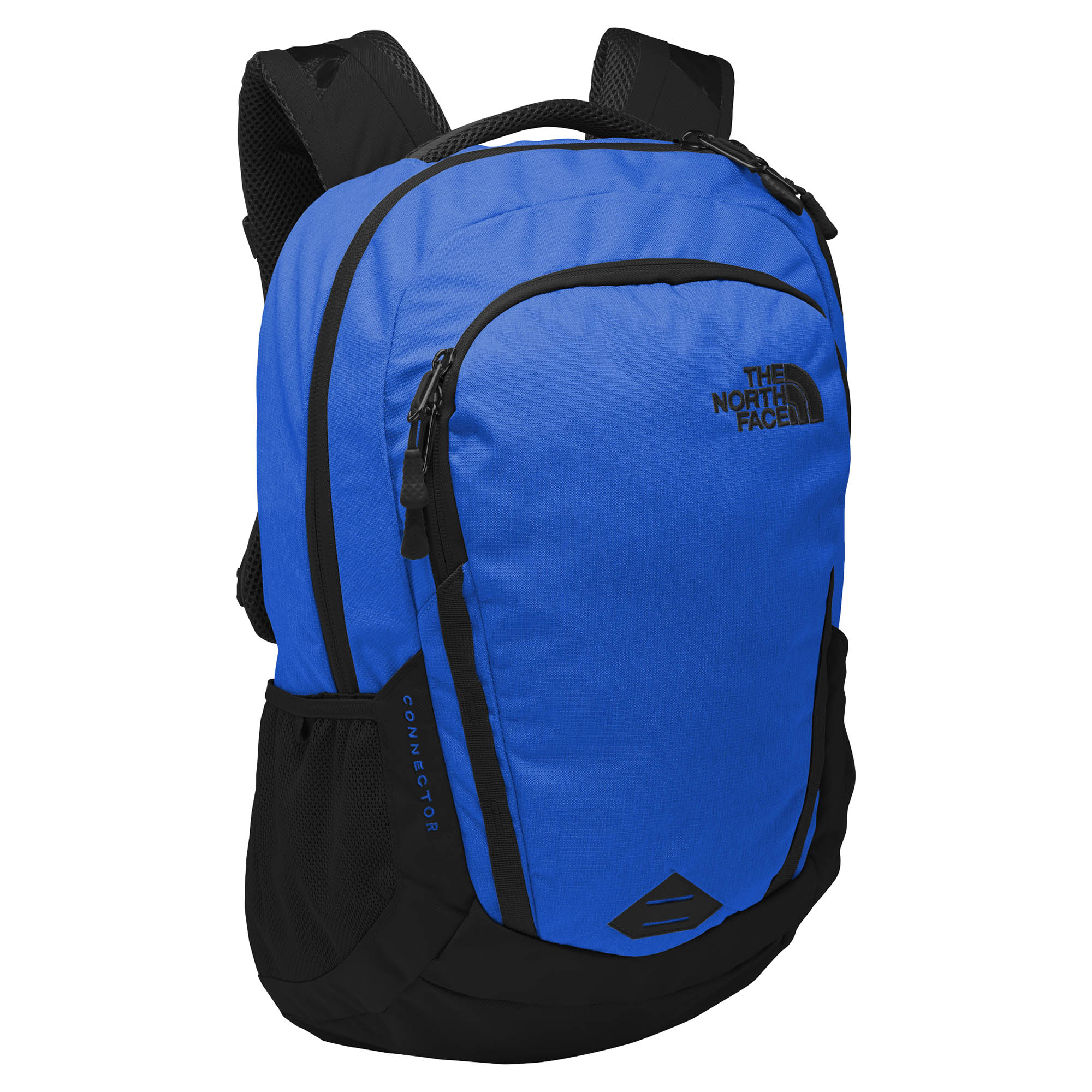 north face backpack blue and black
