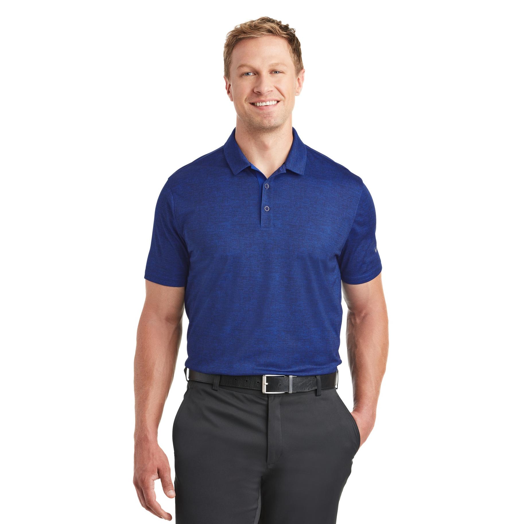 royal blue nike polo