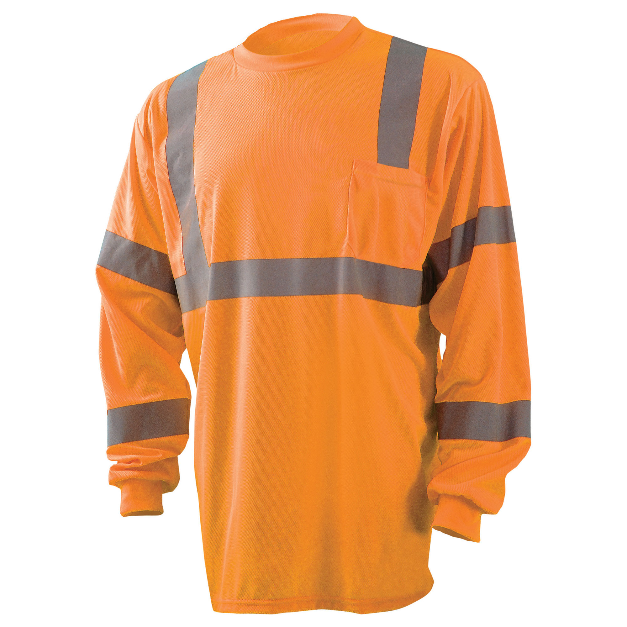 Occunomix LUX-LSETP3B Type R Class 3 Long Sleeve Safety T-Shirt ...