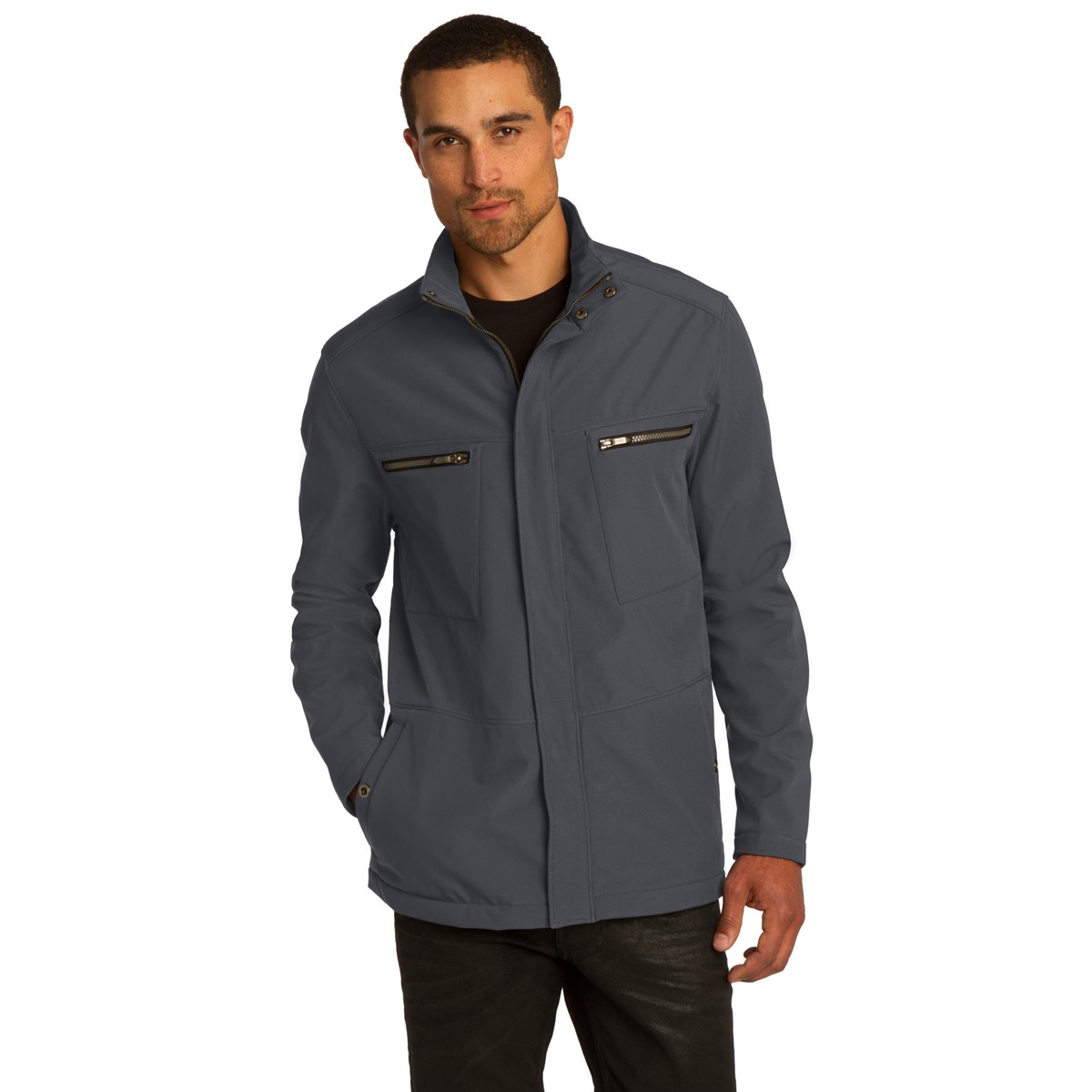 OGIO Men/'s Intake Jacket Waterproof Rain Wind Protection Gray Small 2XL New