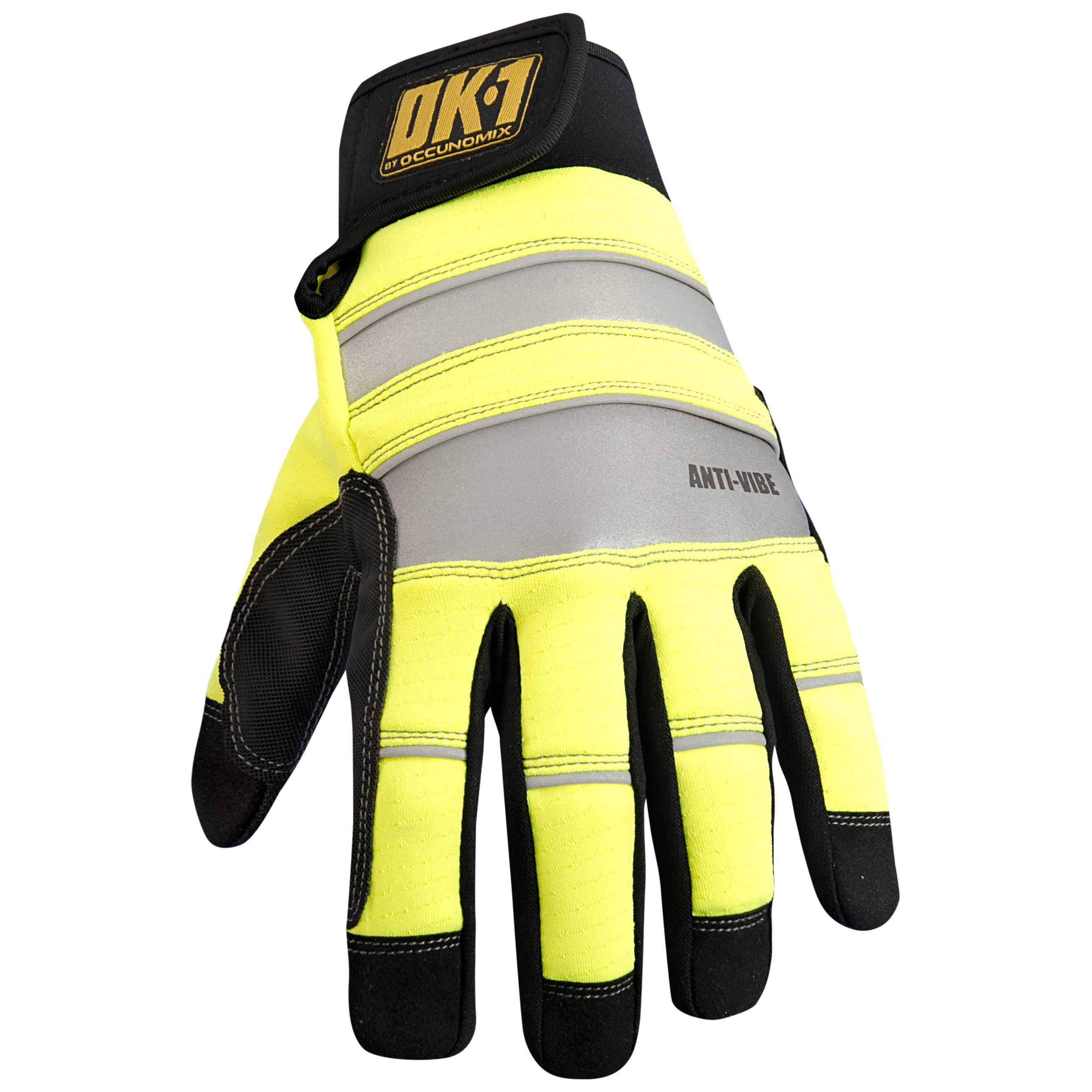 OK1 CCG450 AntiVibration D3O Moisture Wicking Work Gloves Yellow