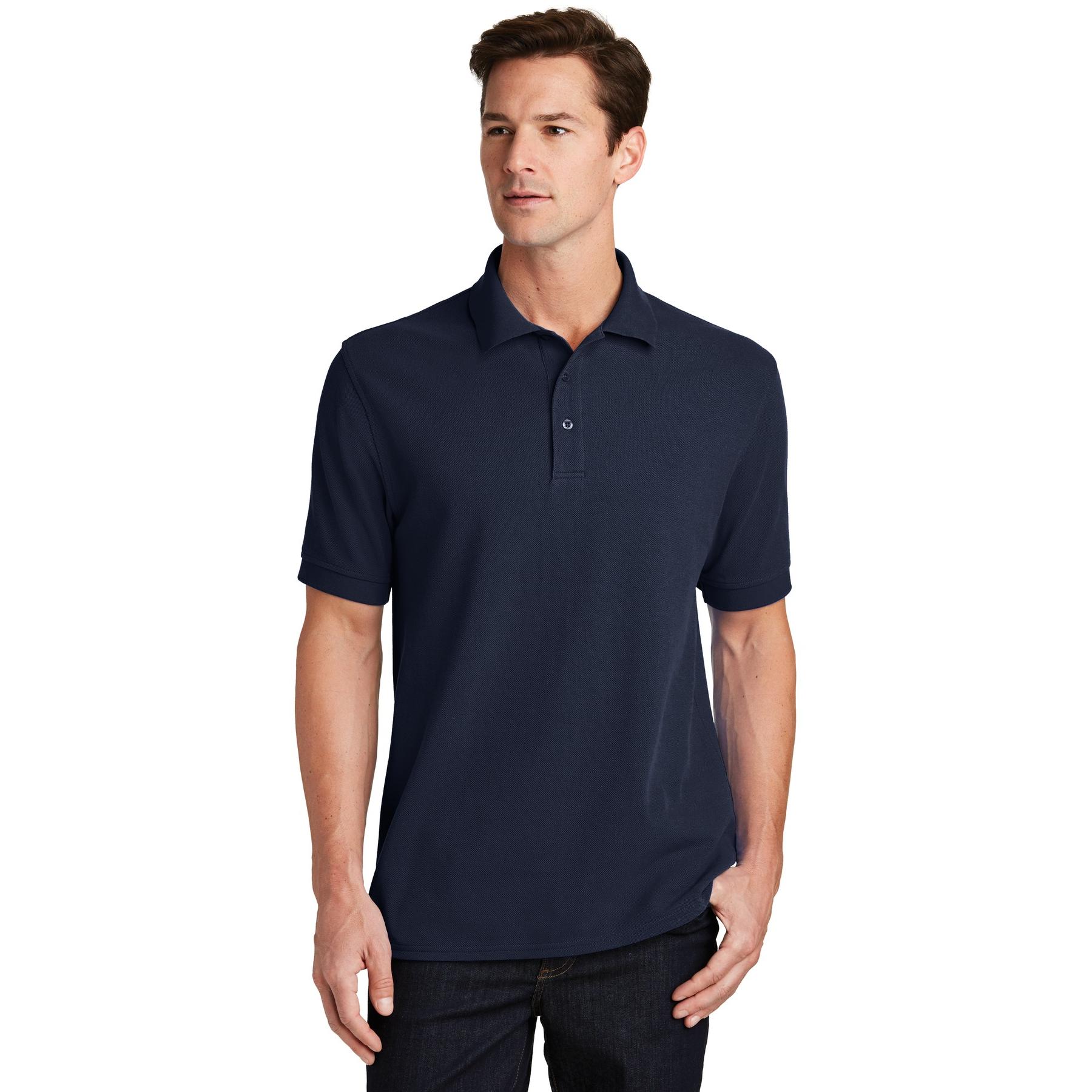 Port & Company KP1500 Combed Ring Spun Pique Polo - Deep Navy